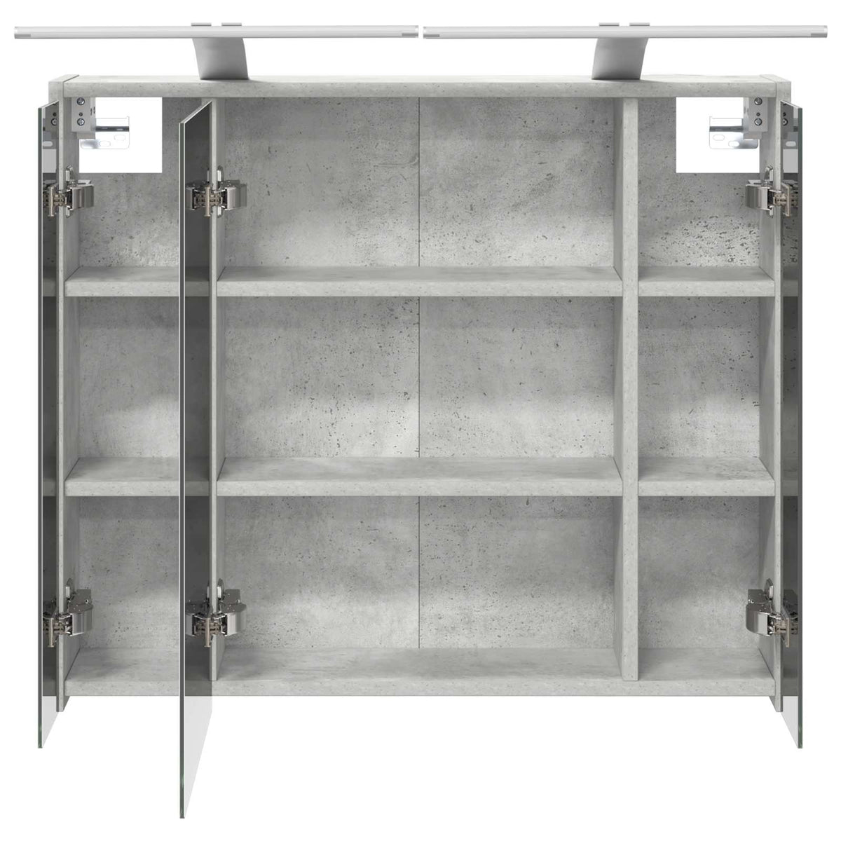 Badezimmerspiegelschrank Betongrau 73,5 x 16 x 62,5 cm