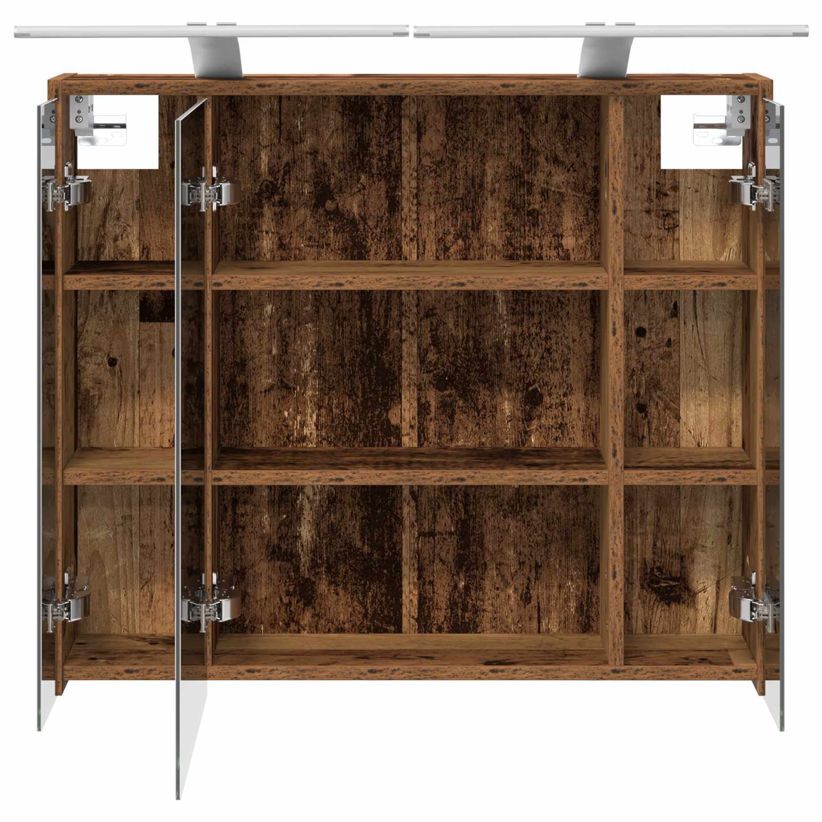 Badezimmerspiegelschrank Altholz 73,5 x 16 x 62,5 cm