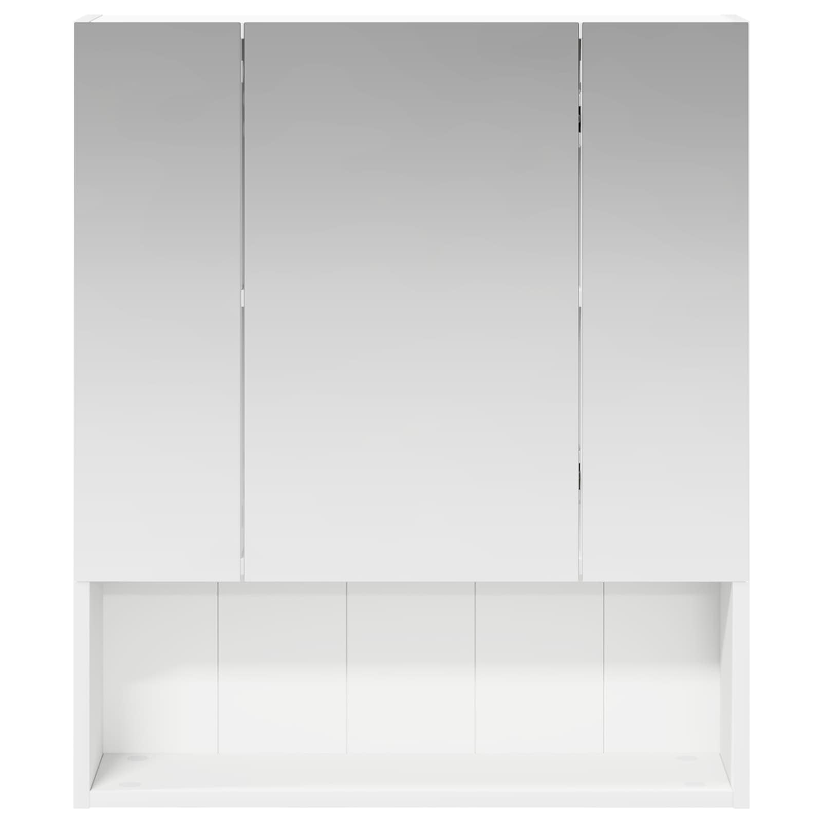 Badezimmerspiegelschrank Weiß 60 x 14,5 x 70 cm Holzwerkstoff