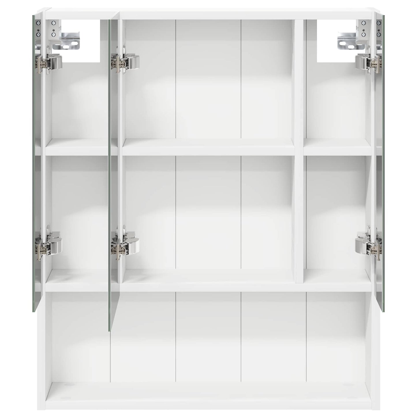 Badezimmerspiegelschrank Weiß 60 x 14,5 x 70 cm Holzwerkstoff