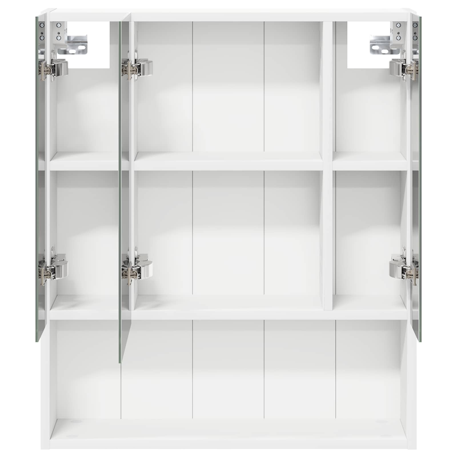 Badezimmerspiegelschrank Weiß 60 x 14,5 x 70 cm Holzwerkstoff