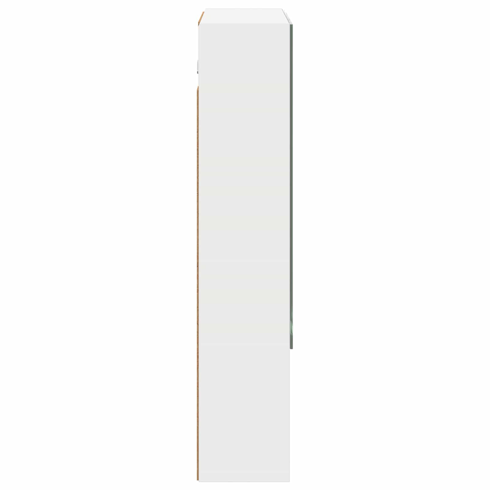 Badezimmerspiegelschrank Weiß 60 x 14,5 x 70 cm Holzwerkstoff