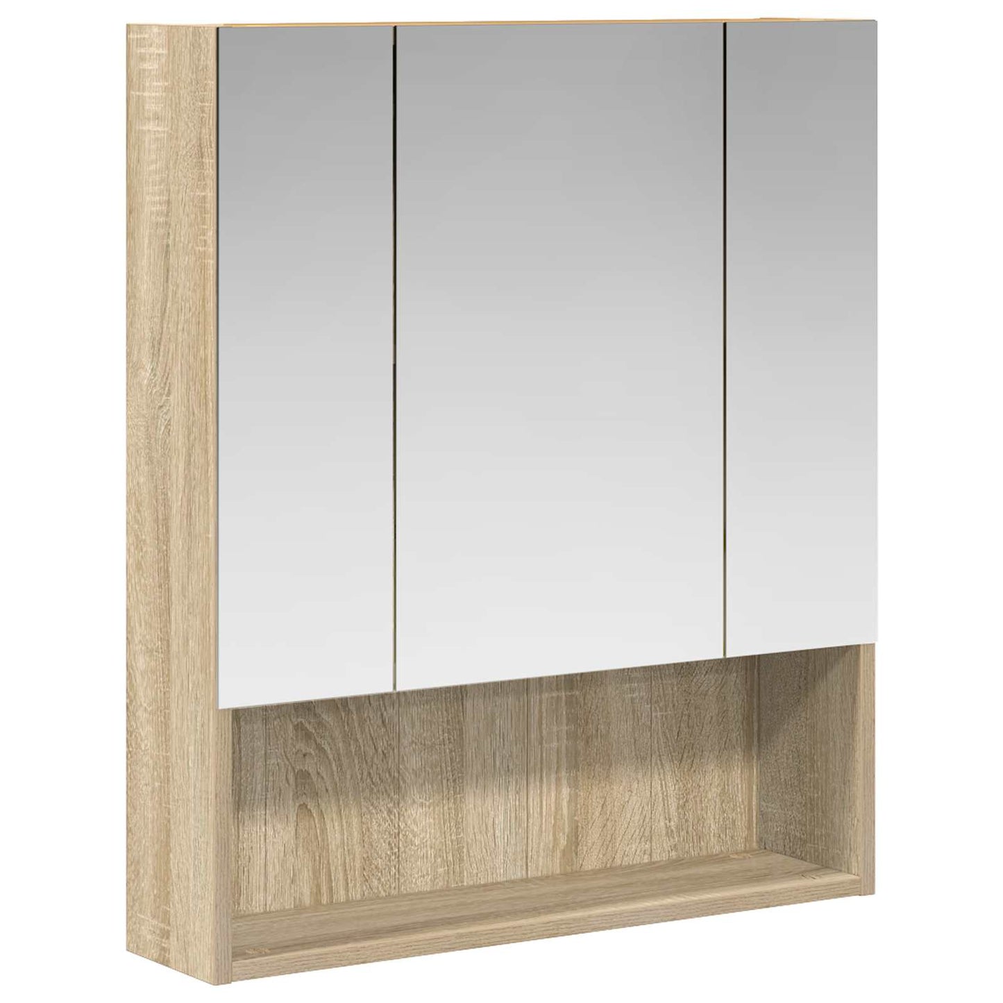 Badezimmerspiegelschrank Sonoma-Eiche 60 x 14,5 x 70 cm