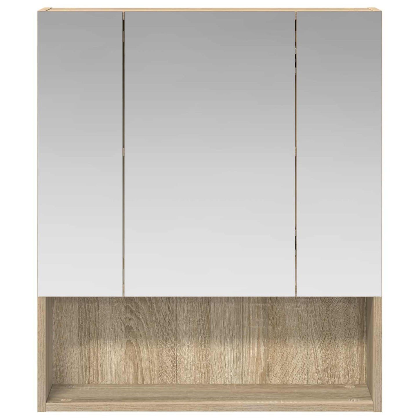 Badezimmerspiegelschrank Sonoma-Eiche 60 x 14,5 x 70 cm