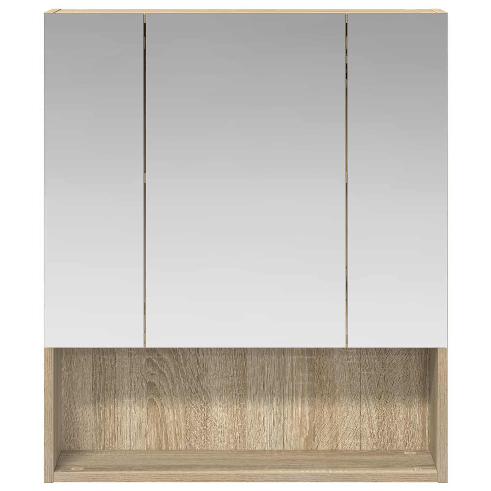 Badezimmerspiegelschrank Sonoma-Eiche 60 x 14,5 x 70 cm