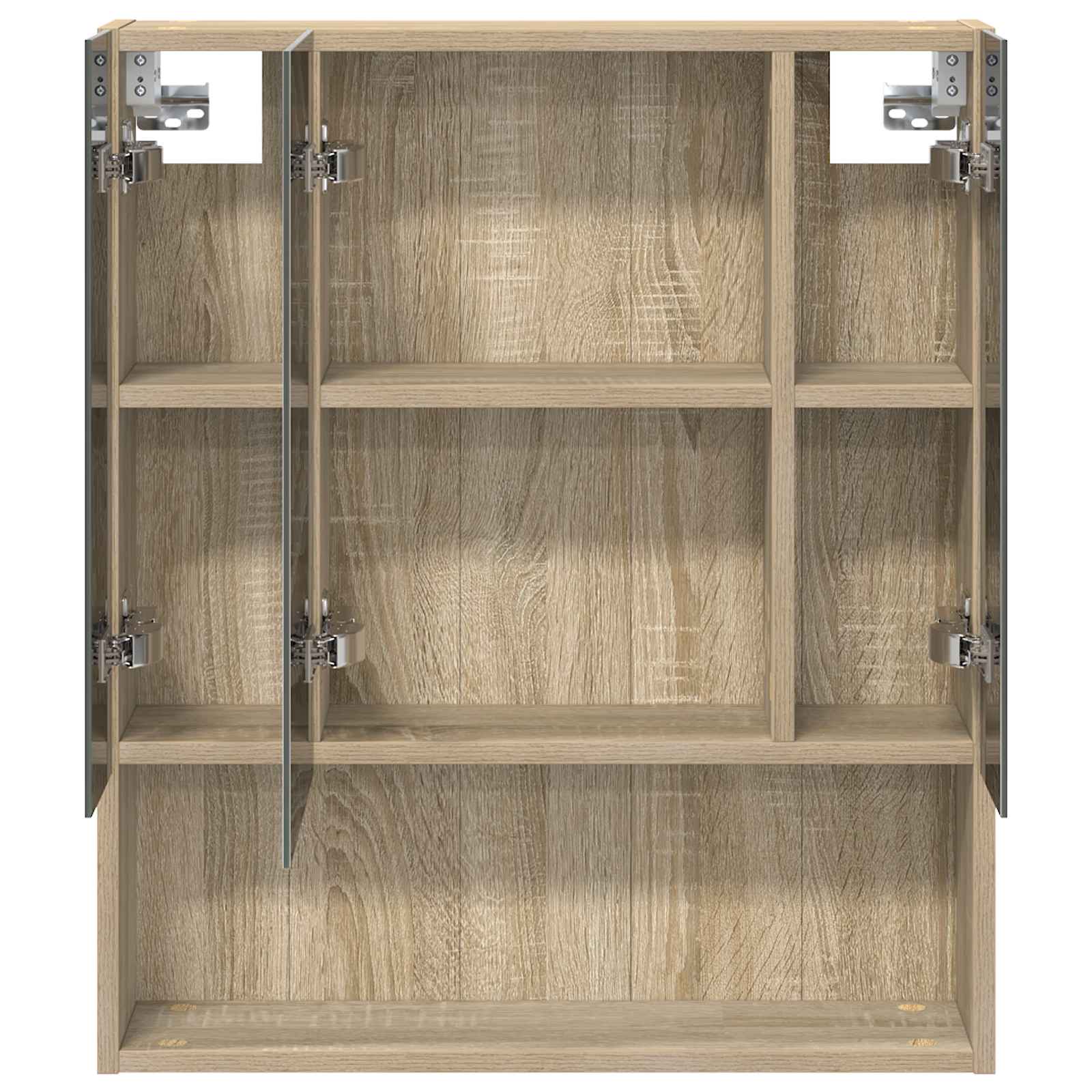 Badezimmerspiegelschrank Sonoma-Eiche 60 x 14,5 x 70 cm