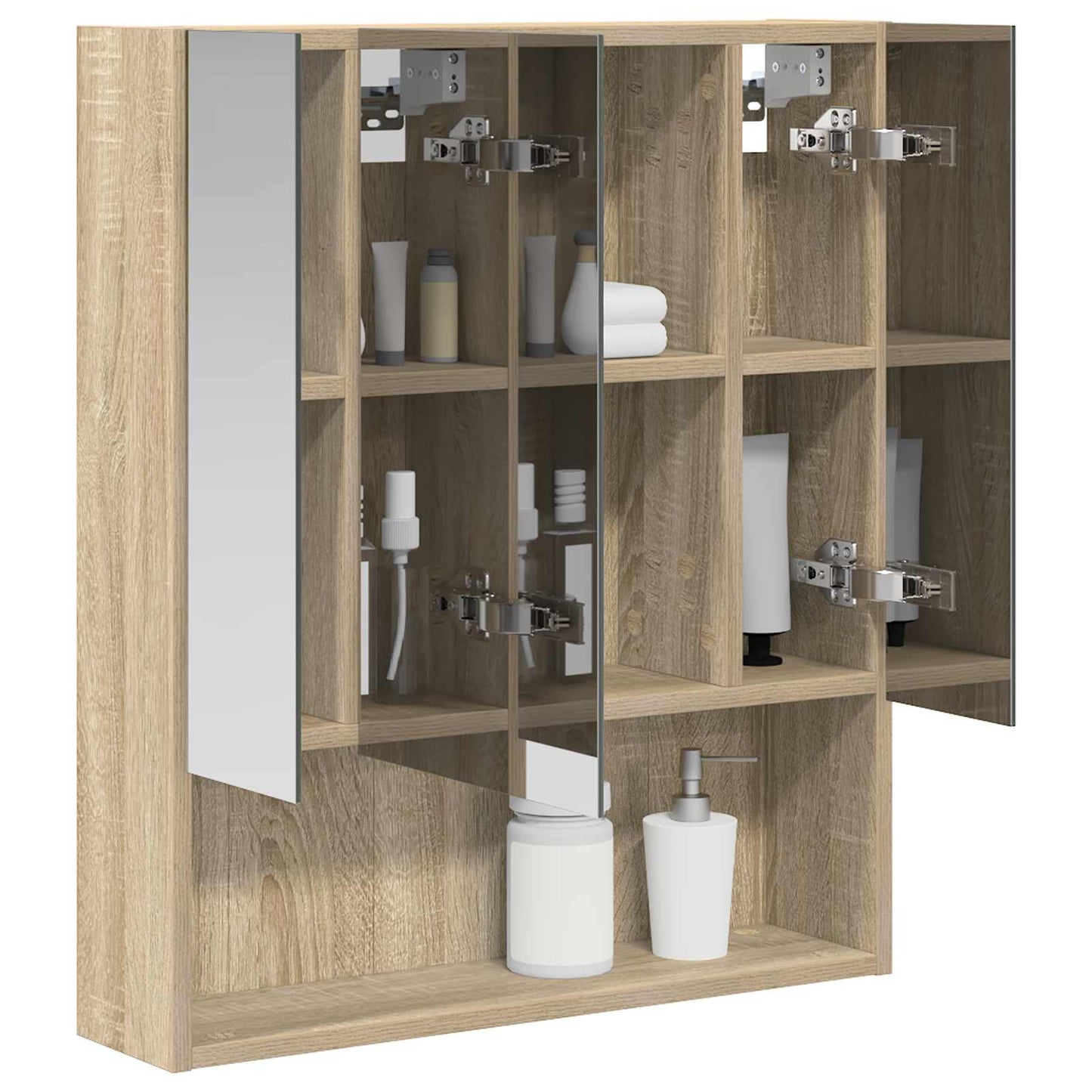Badezimmerspiegelschrank Sonoma-Eiche 60 x 14,5 x 70 cm