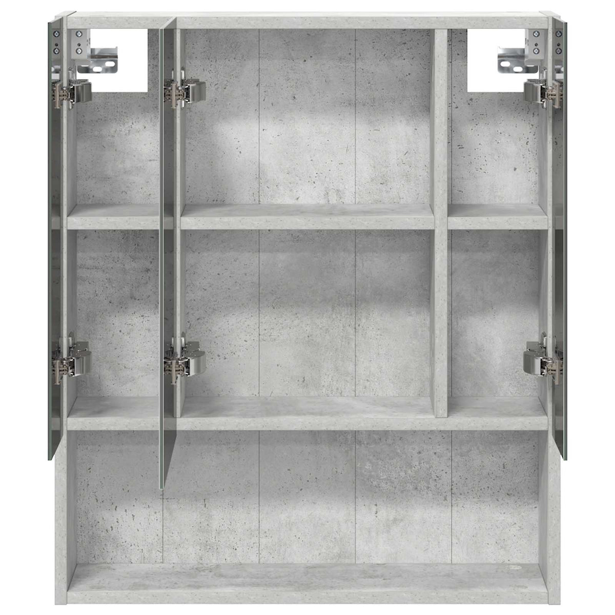 Badezimmerspiegelschrank Betongrau 60 x 14,5 x 70 cm
