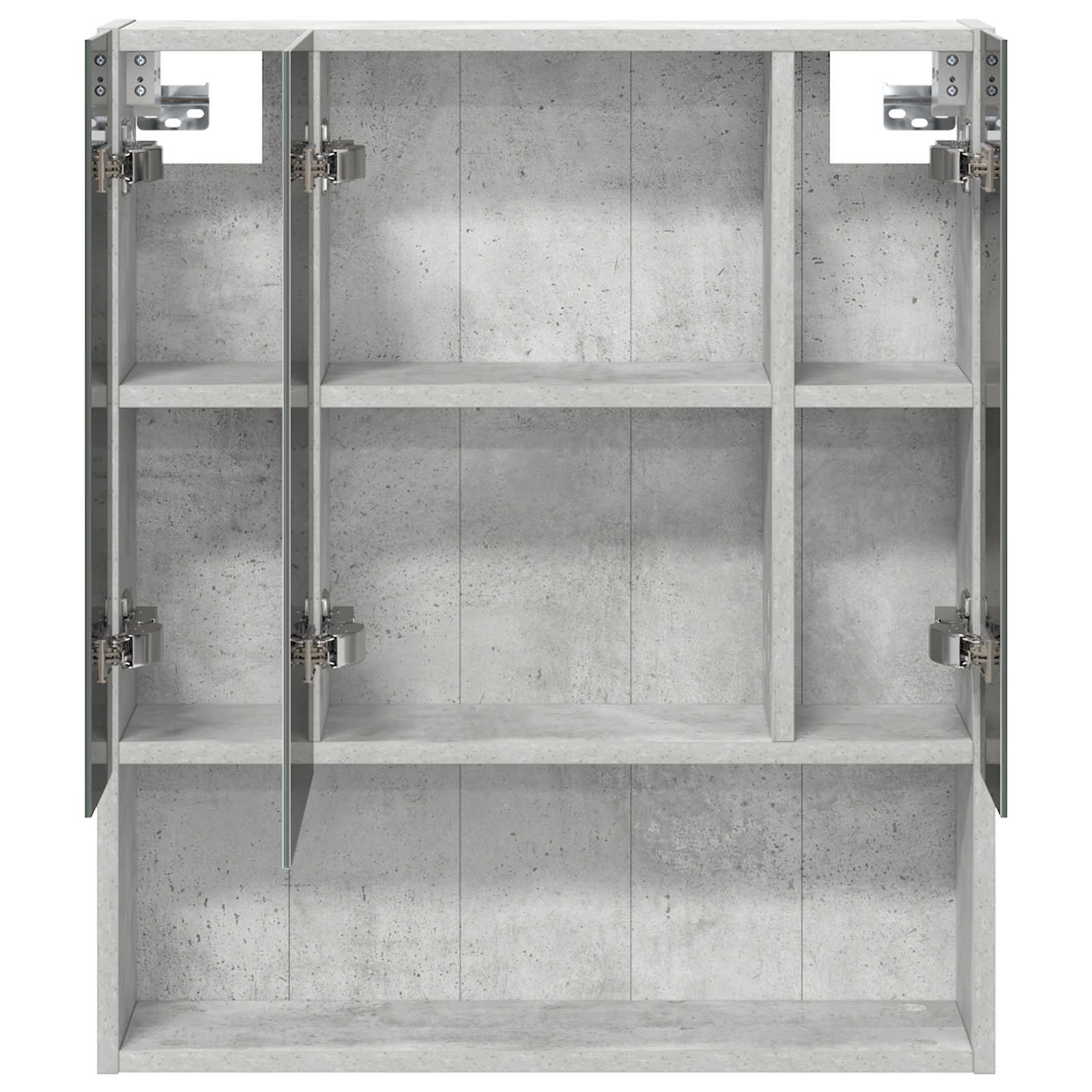 Badezimmerspiegelschrank Betongrau 60 x 14,5 x 70 cm