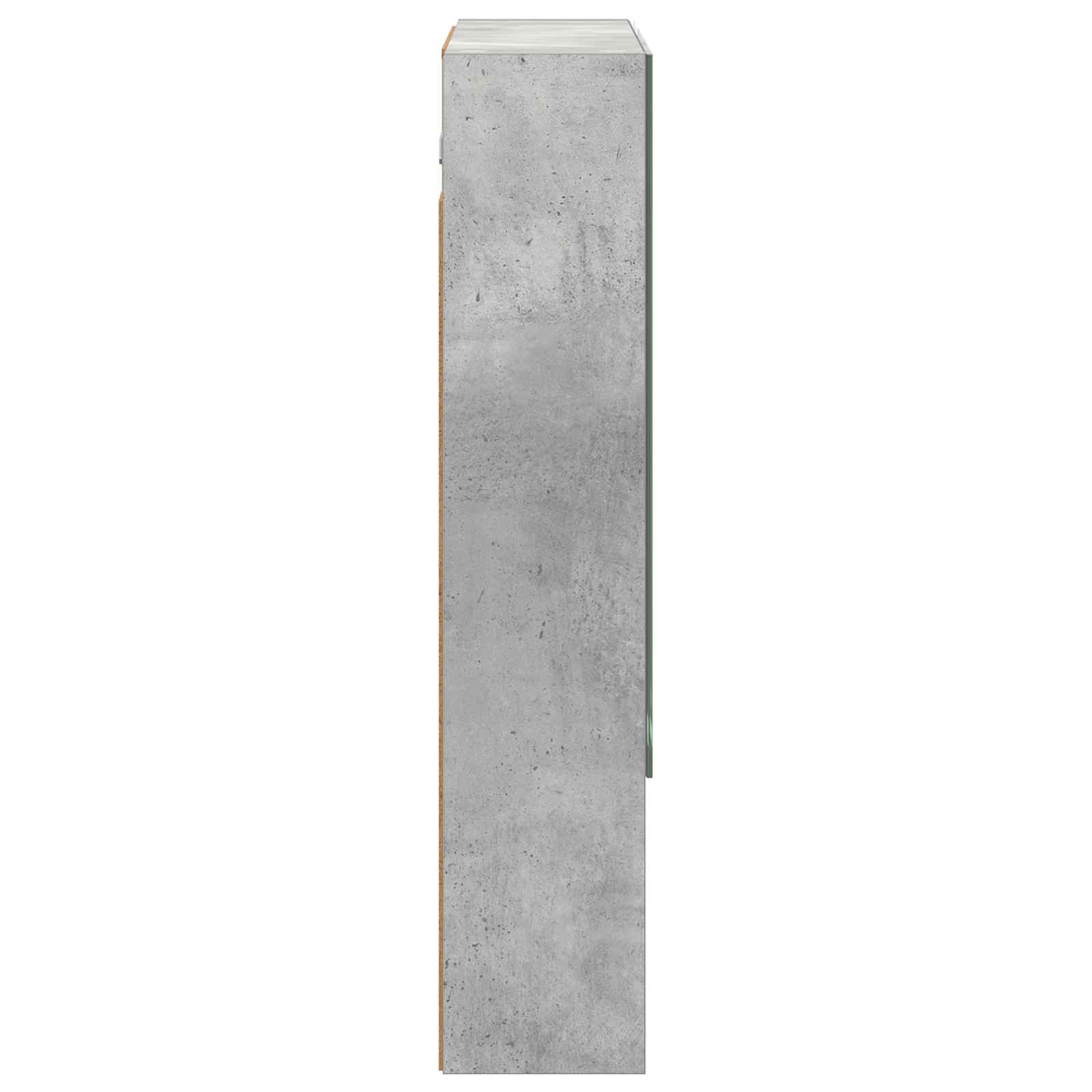 Badezimmerspiegelschrank Betongrau 60 x 14,5 x 70 cm