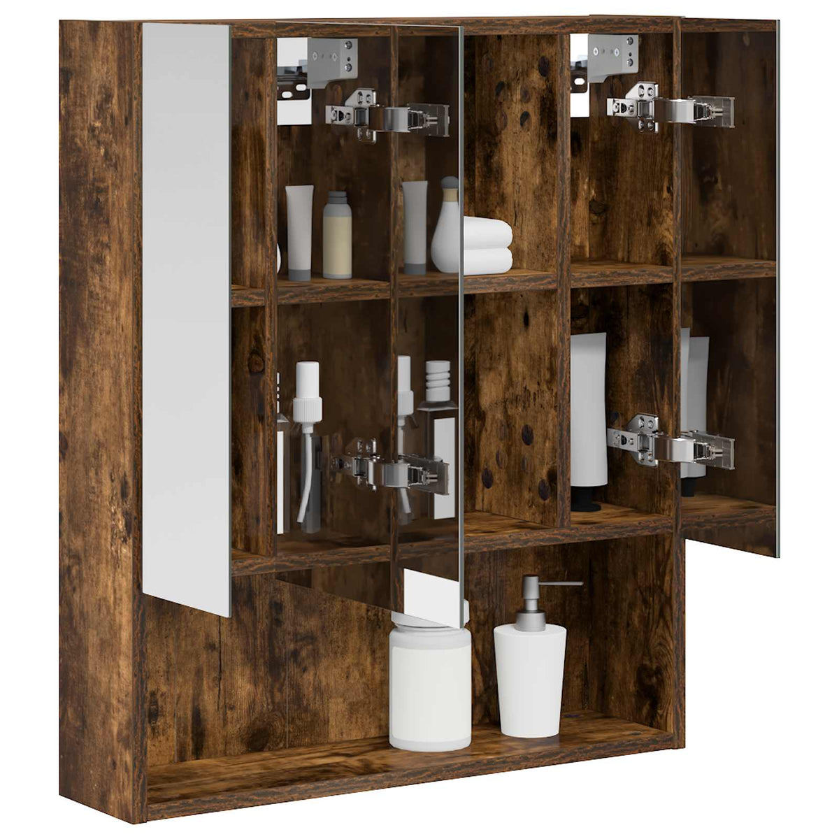 Badezimmerspiegelschrank Räuchereiche 60 x 14,5 x 70 cm