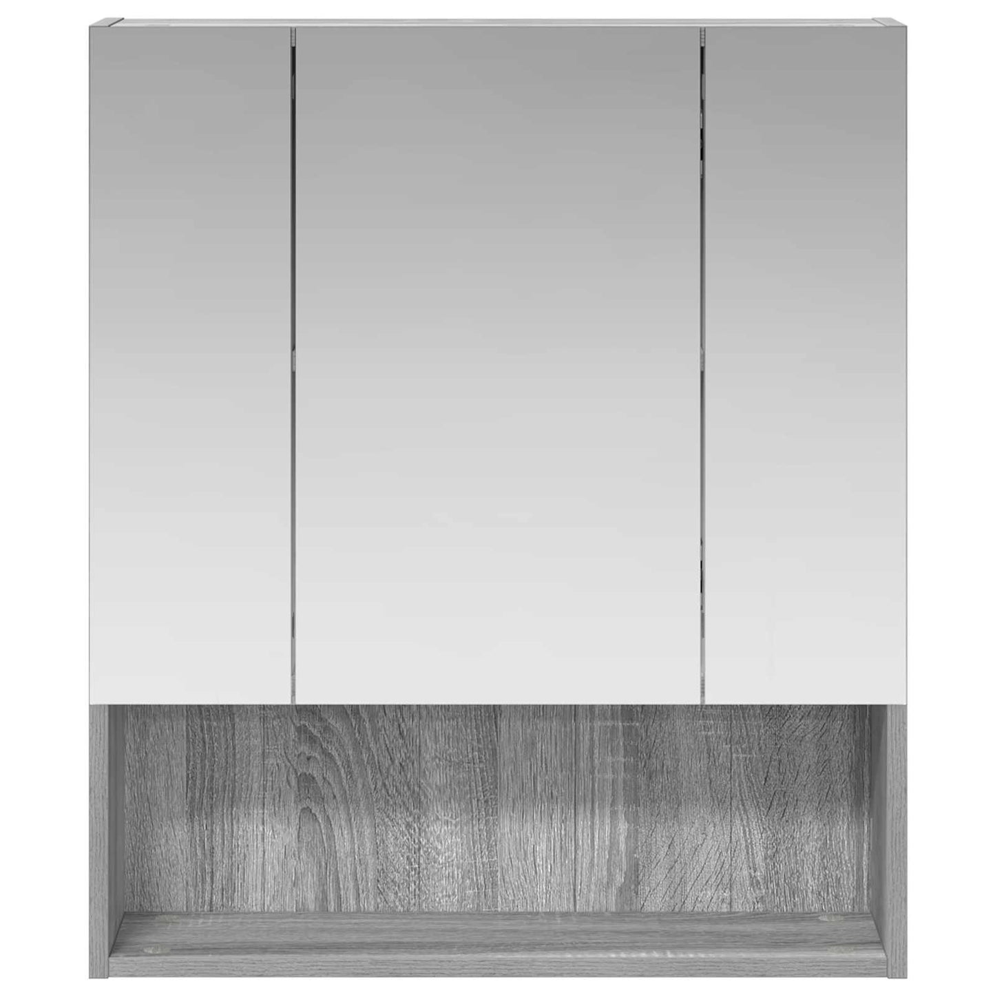 Badezimmerspiegelschrank Sonoma-Grau 60 x 14,5 x 70 cm