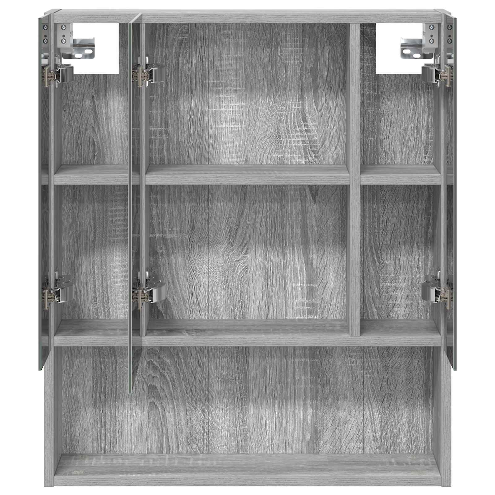 Badezimmerspiegelschrank Sonoma-Grau 60 x 14,5 x 70 cm