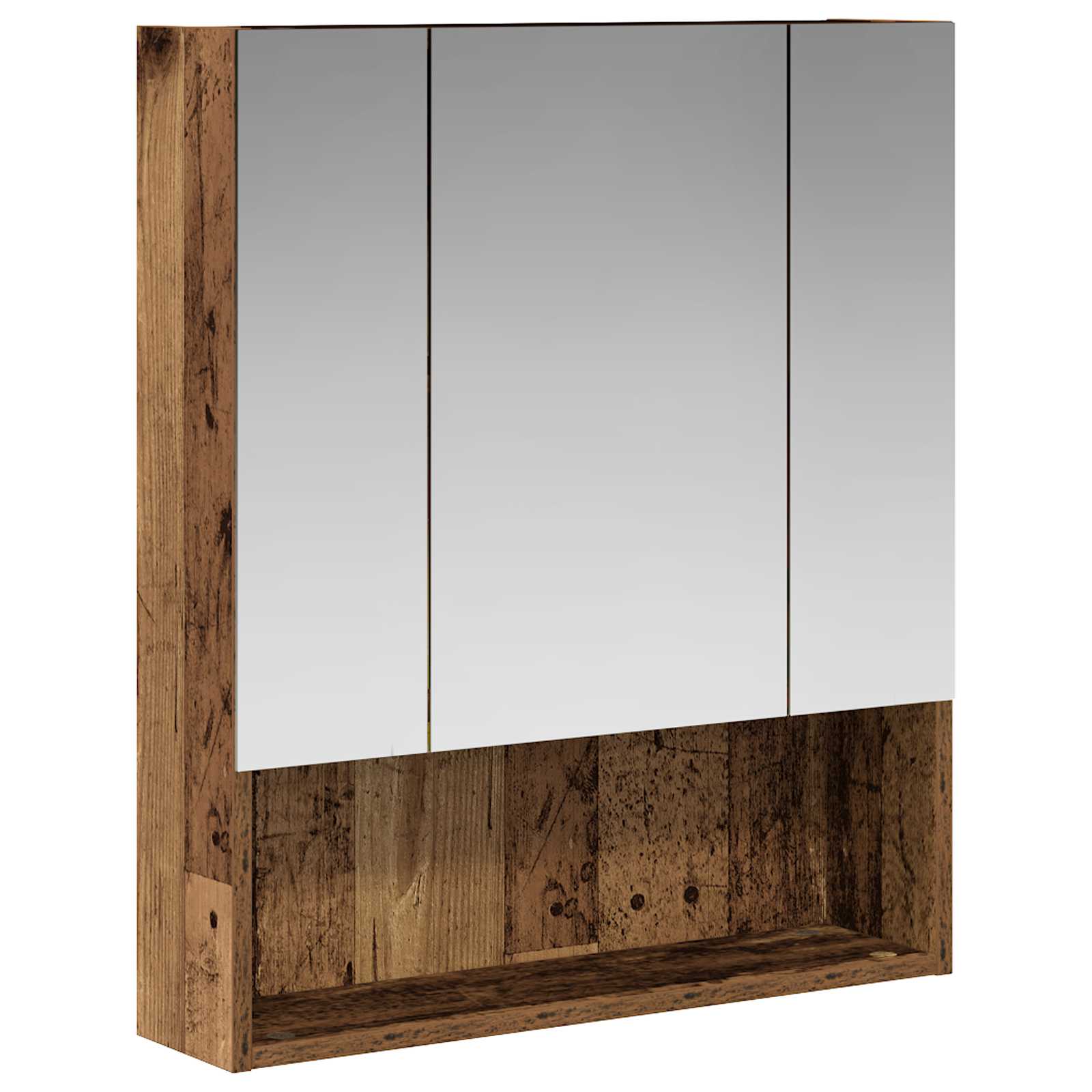 Badezimmerspiegelschrank Altholz 60 x 14,5 x 70 cm