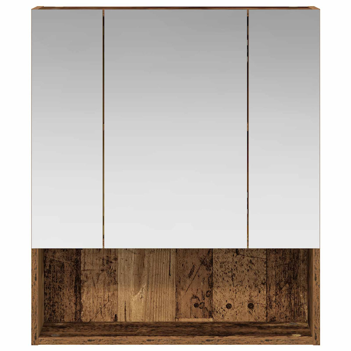 Badezimmerspiegelschrank Altholz 60 x 14,5 x 70 cm