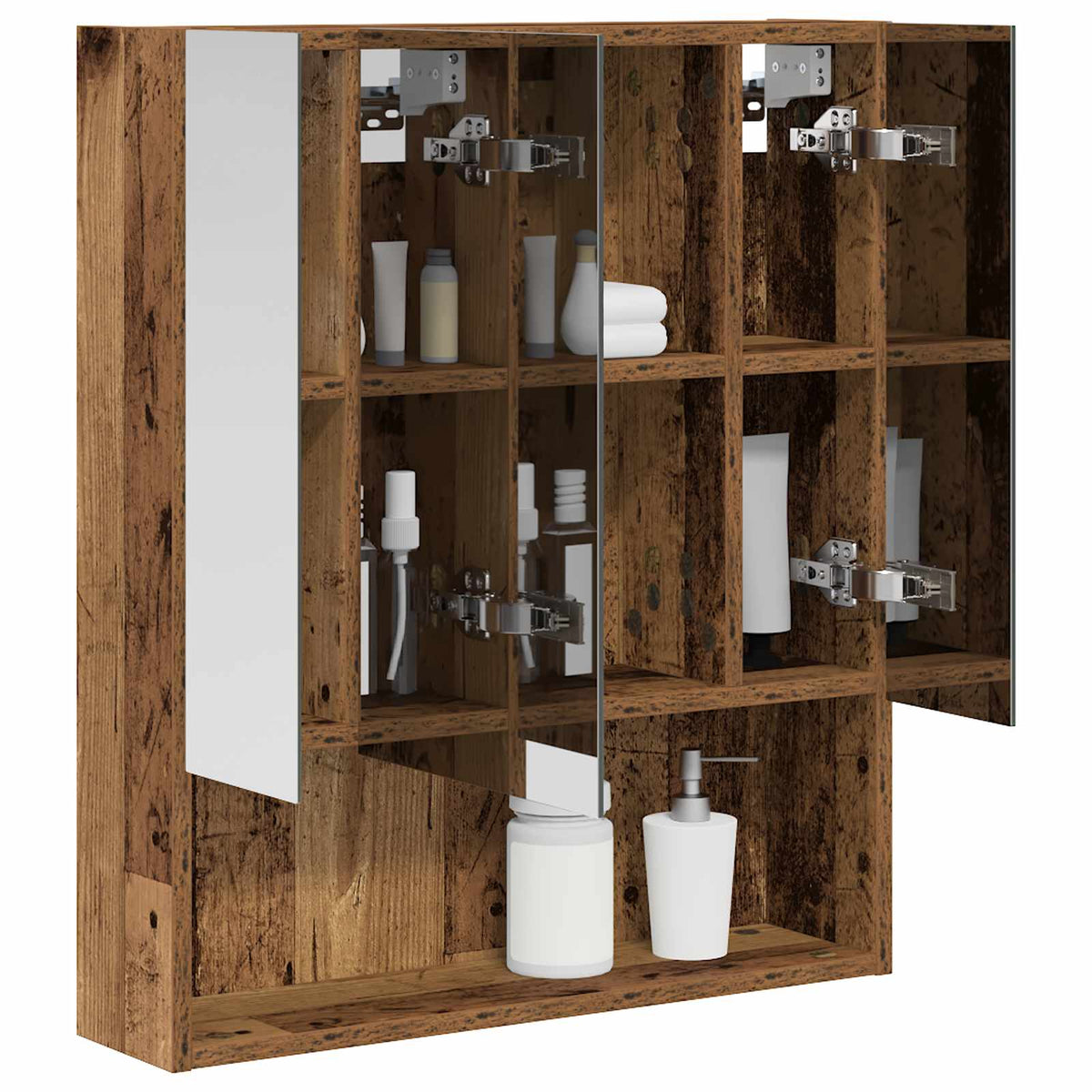 Badezimmerspiegelschrank Altholz 60 x 14,5 x 70 cm
