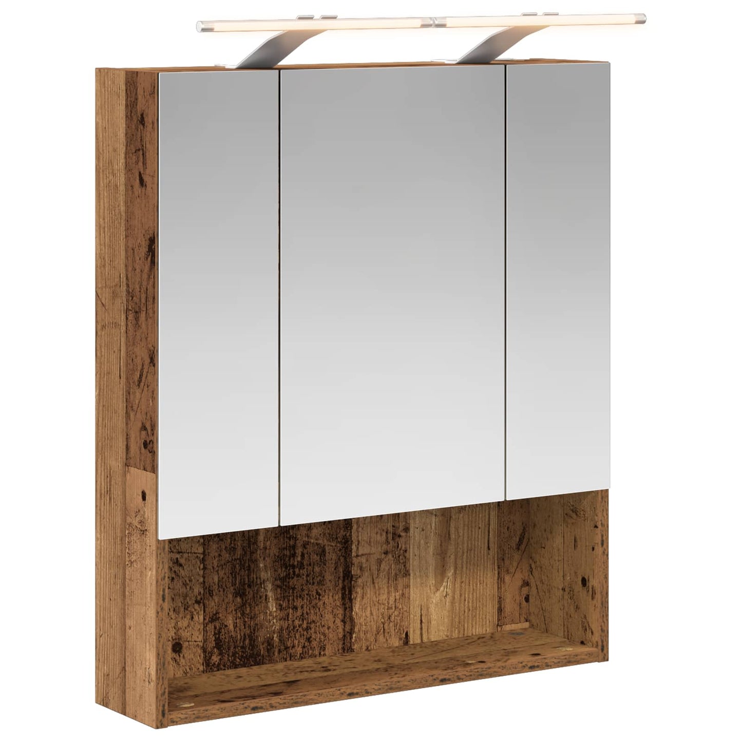 Badezimmerspiegelschrank Altholz 60 x 14,5 x 70 cm