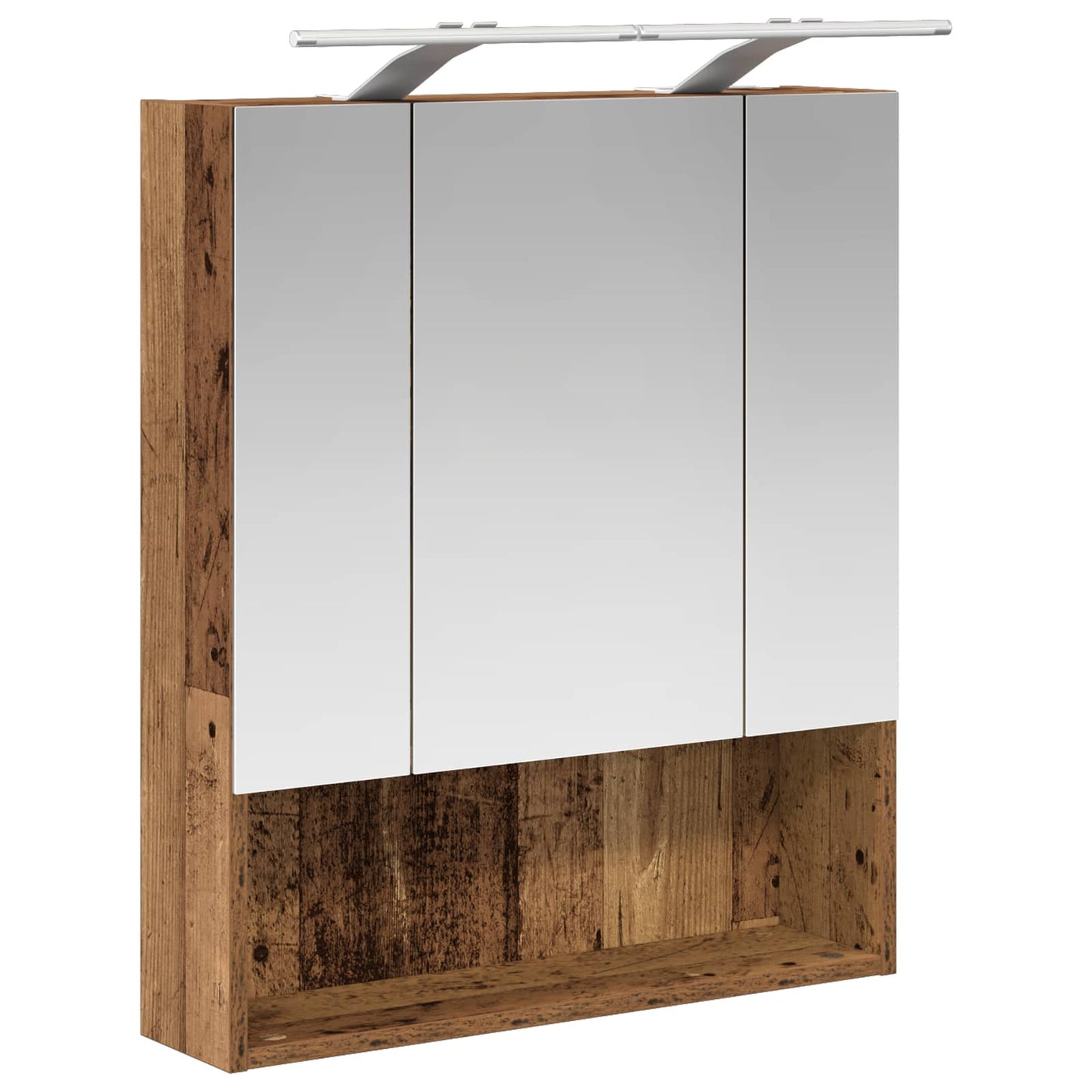 Badezimmerspiegelschrank Altholz 60 x 14,5 x 70 cm