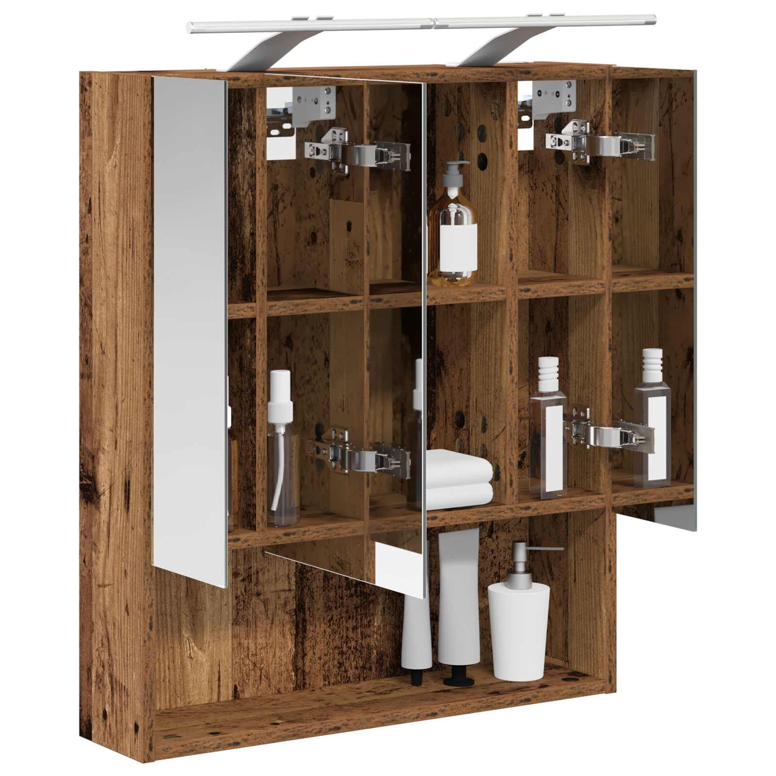 Badezimmerspiegelschrank Altholz 60 x 14,5 x 70 cm