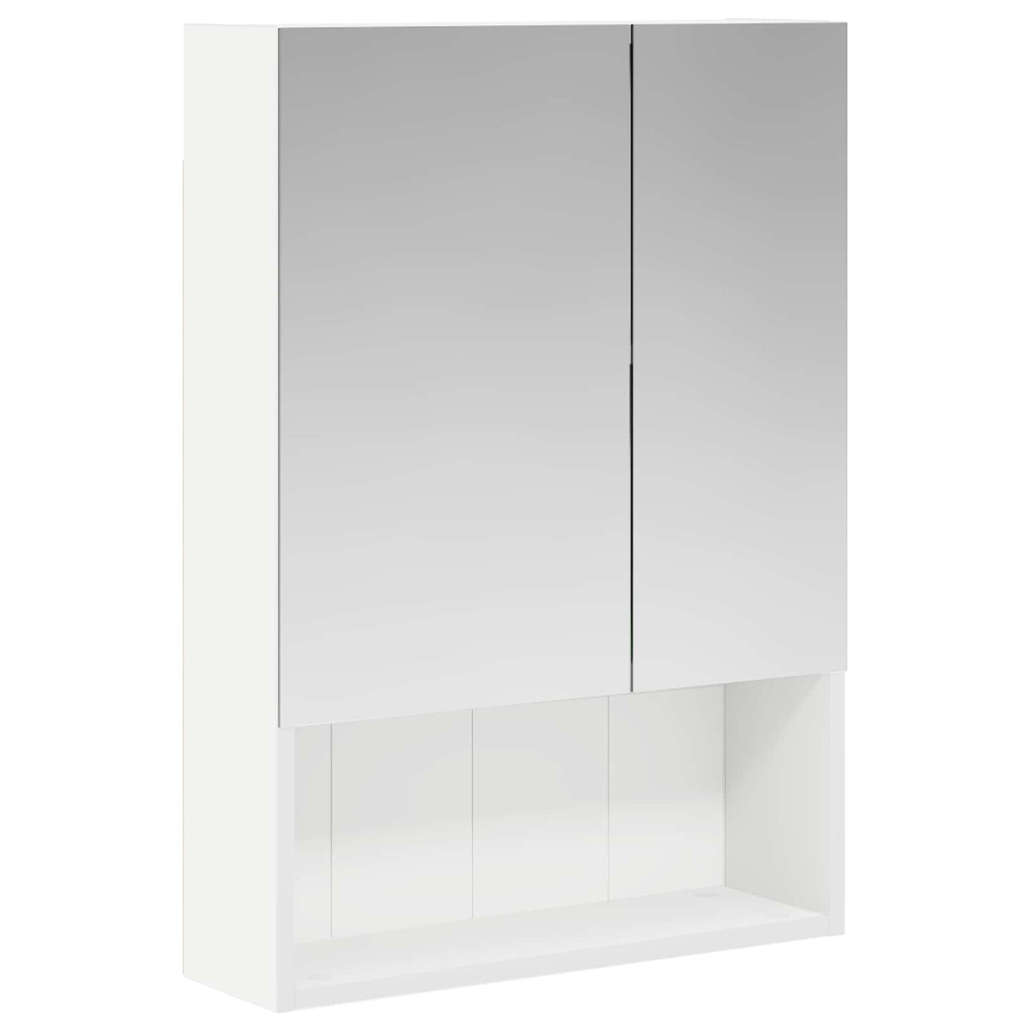 Badezimmerspiegelschrank Weiß 50 x 14,5 x 70 cm Holzwerkstoff