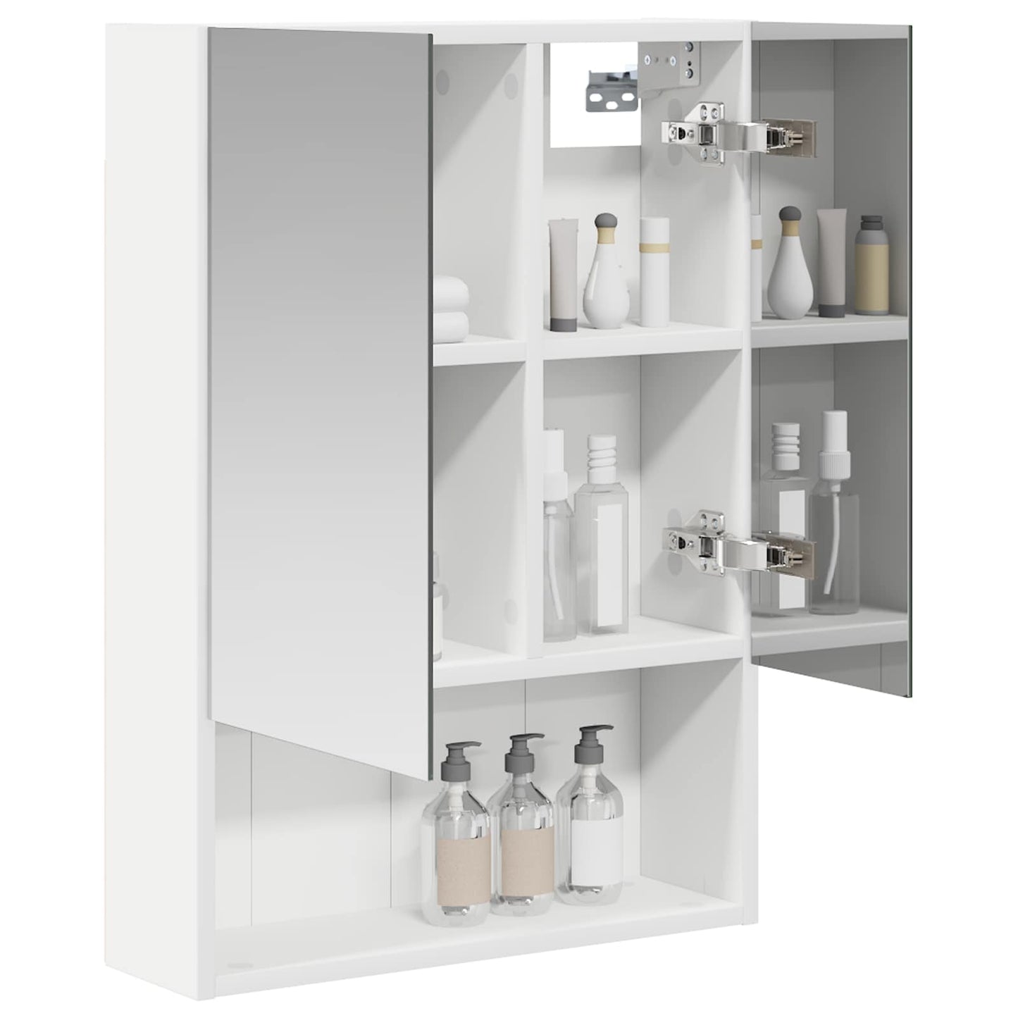Badezimmerspiegelschrank Weiß 50 x 14,5 x 70 cm Holzwerkstoff