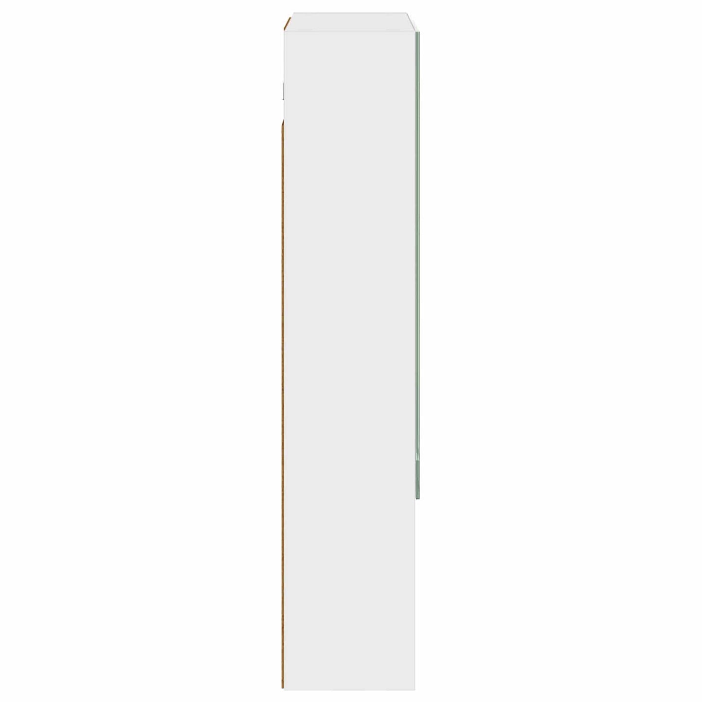 Badezimmerspiegelschrank Weiß 50 x 14,5 x 70 cm Holzwerkstoff