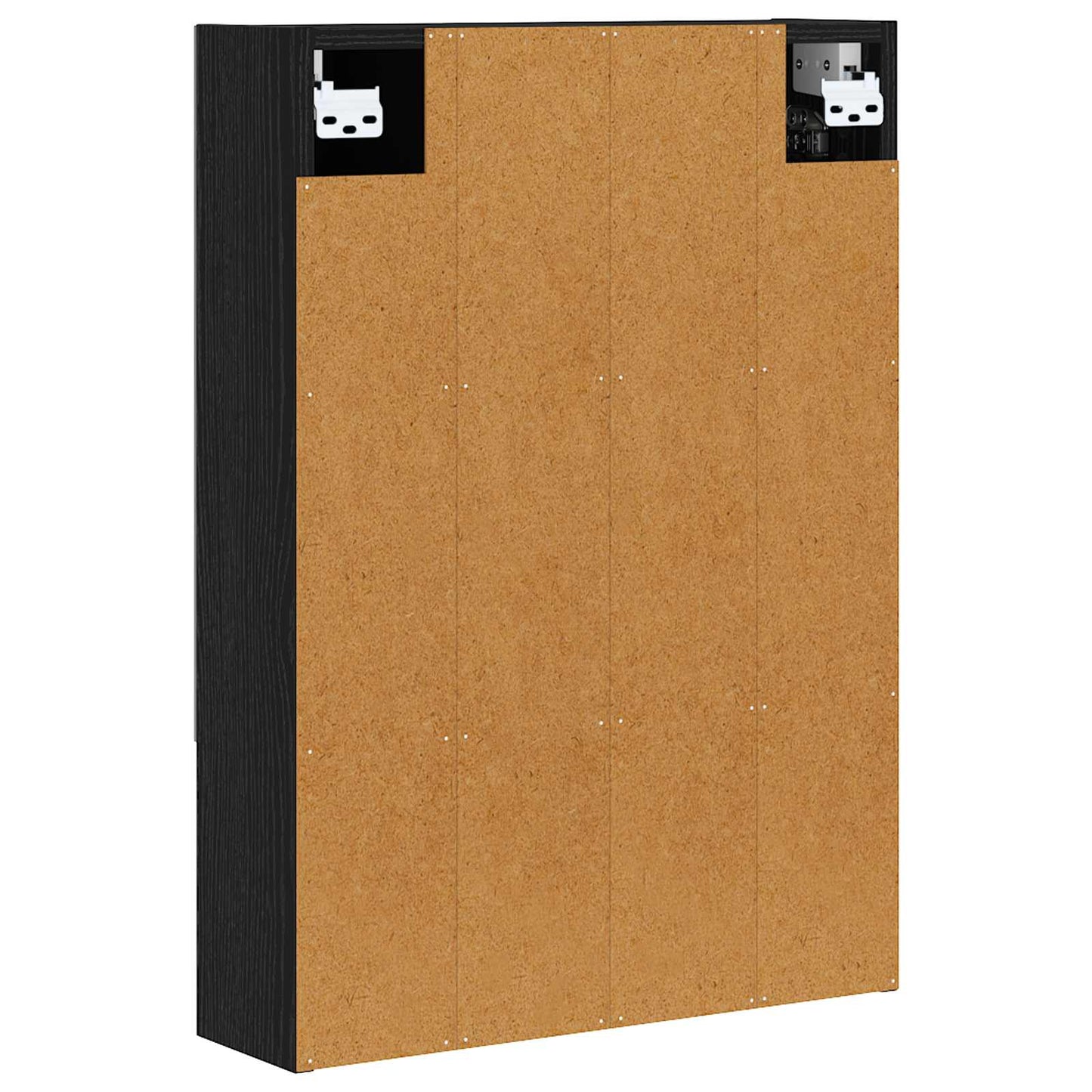 Badezimmerspiegelschrank Schwarz Eichen-Optik 50 x 14,5 x 70 cm