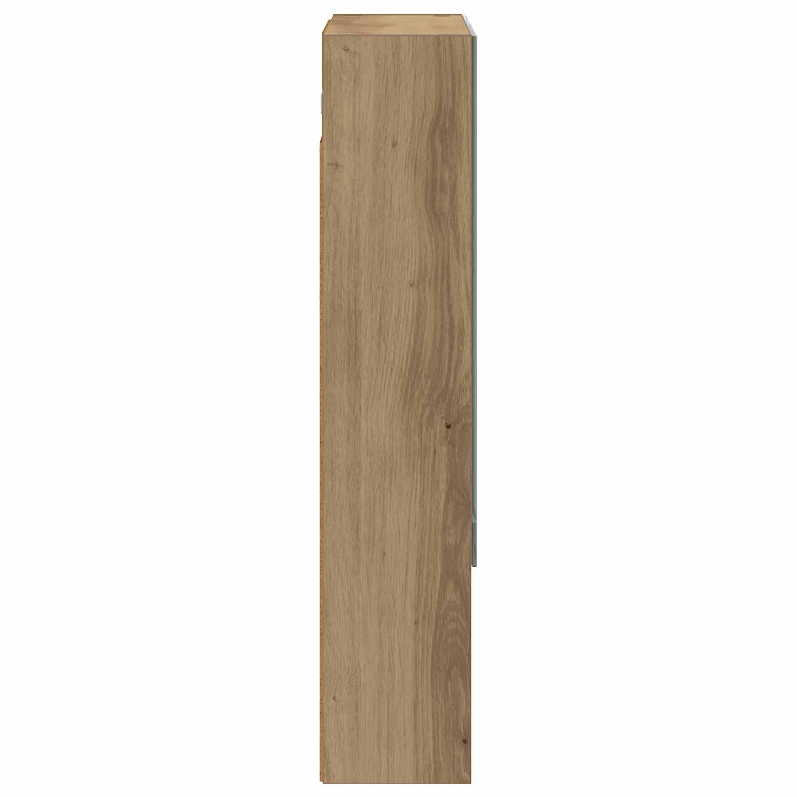 Badezimmerspiegelschrank Kunsthandwerk Eiche 50 x 14,5 x 70 cm