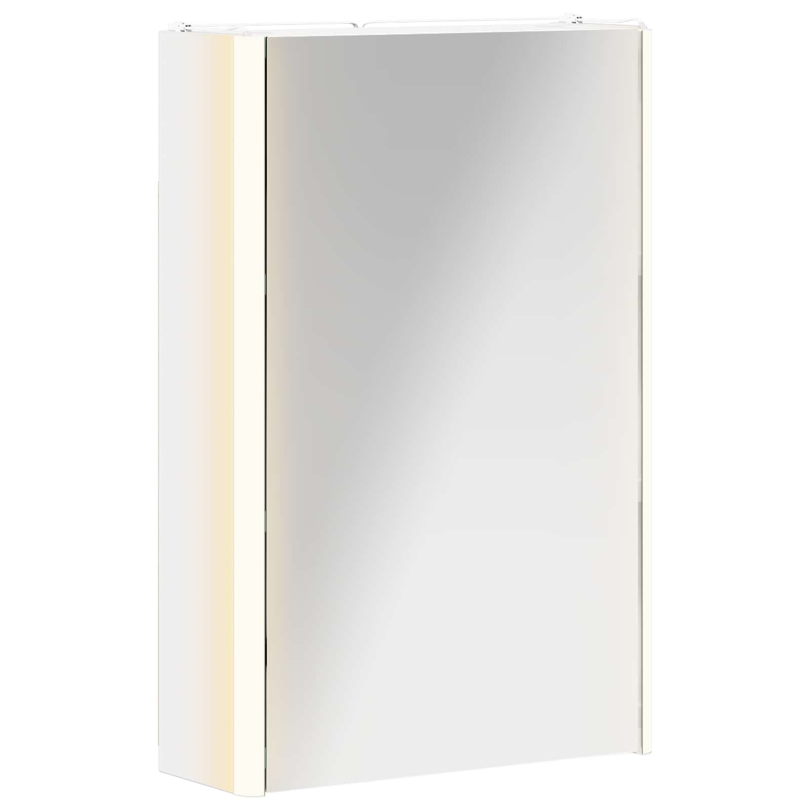 Badezimmerspiegelschrank Weiß 33 x 11,5 x 50 cm Holzwerkstoff