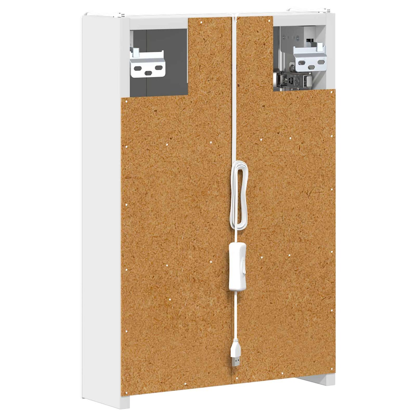 Badezimmerspiegelschrank Weiß 33 x 11,5 x 50 cm Holzwerkstoff