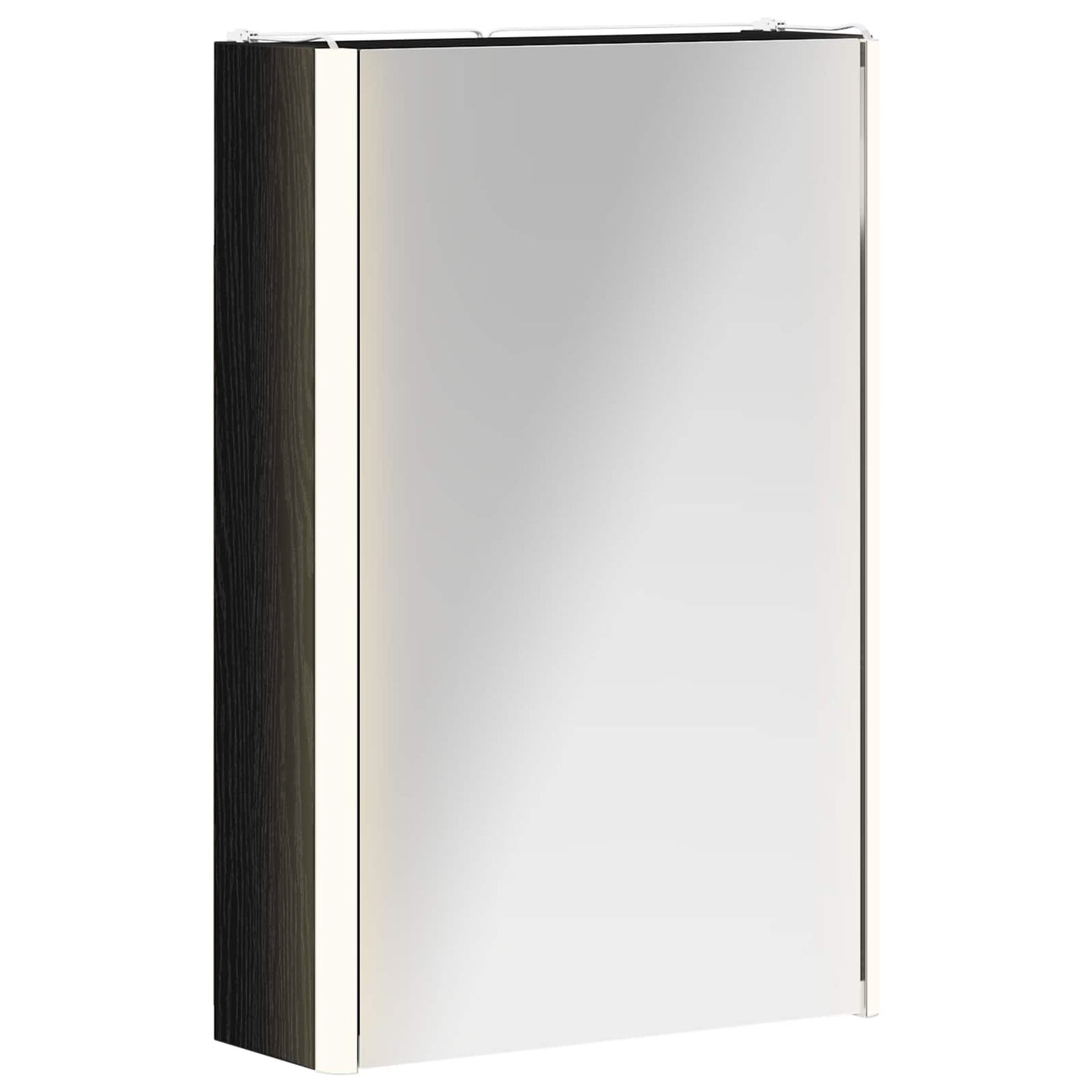 Badezimmerspiegelschrank Schwarz Eichen-Optik 33 x 11,5 x 50 cm