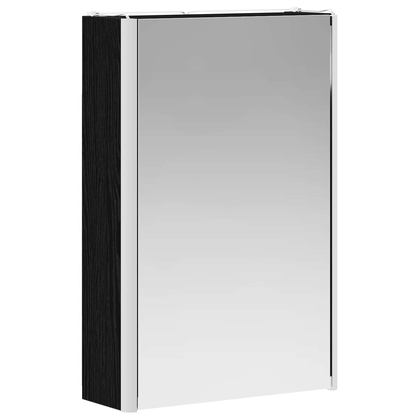 Badezimmerspiegelschrank Schwarz Eichen-Optik 33 x 11,5 x 50 cm