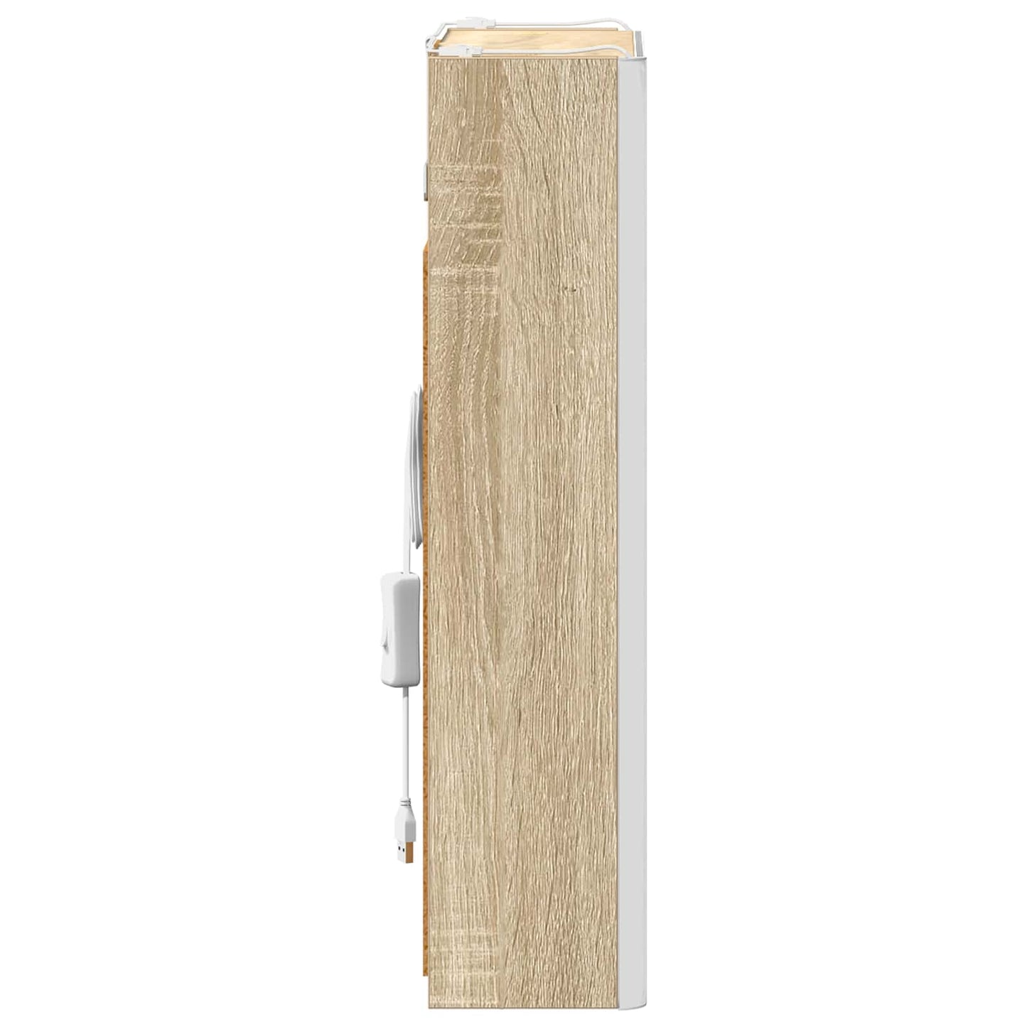 Badezimmerspiegelschrank Sonoma-Eiche 33 x 11,5 x 50 cm