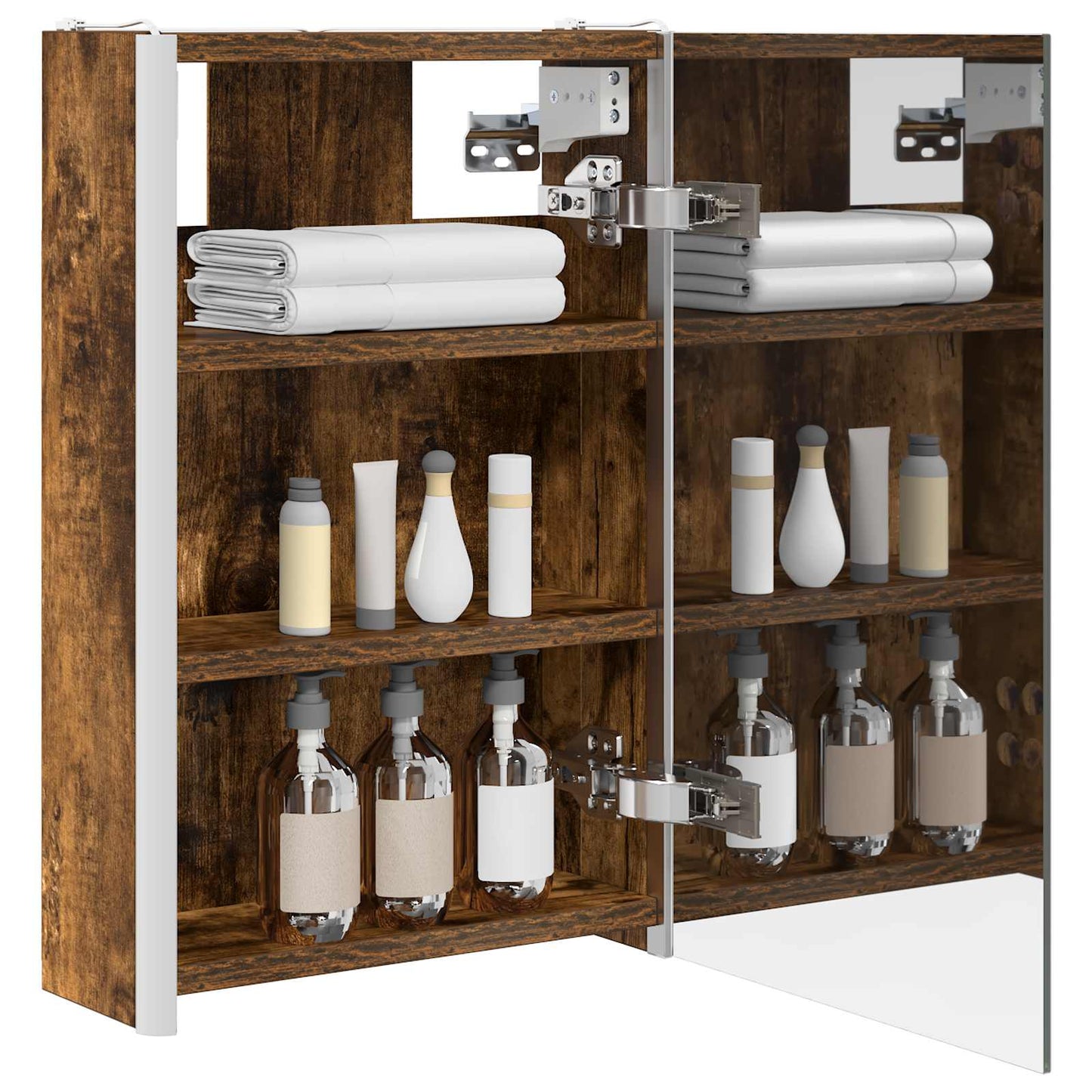 Badezimmerspiegelschrank Geräucherte Eiche 33 x 11,5 x 50 cm