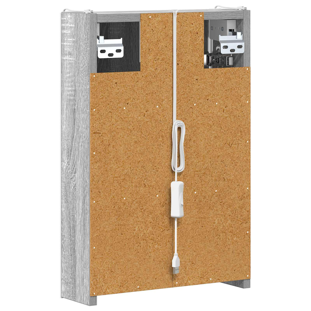 Badezimmerspiegelschrank Graues Sonoma 33 x 11,5 x 50 cm
