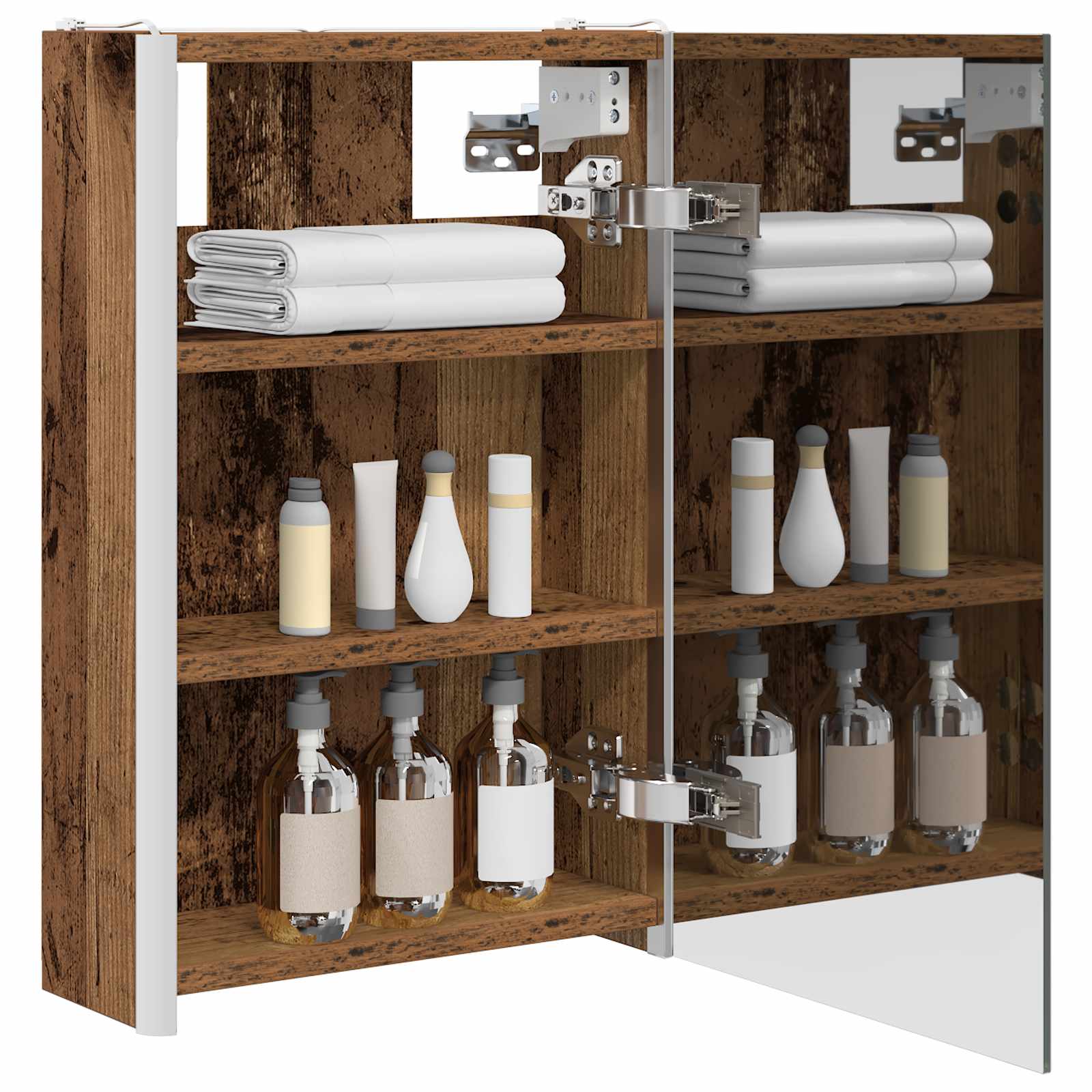 Badezimmerspiegelschrank Altholz 33 x 11,5 x 50 cm