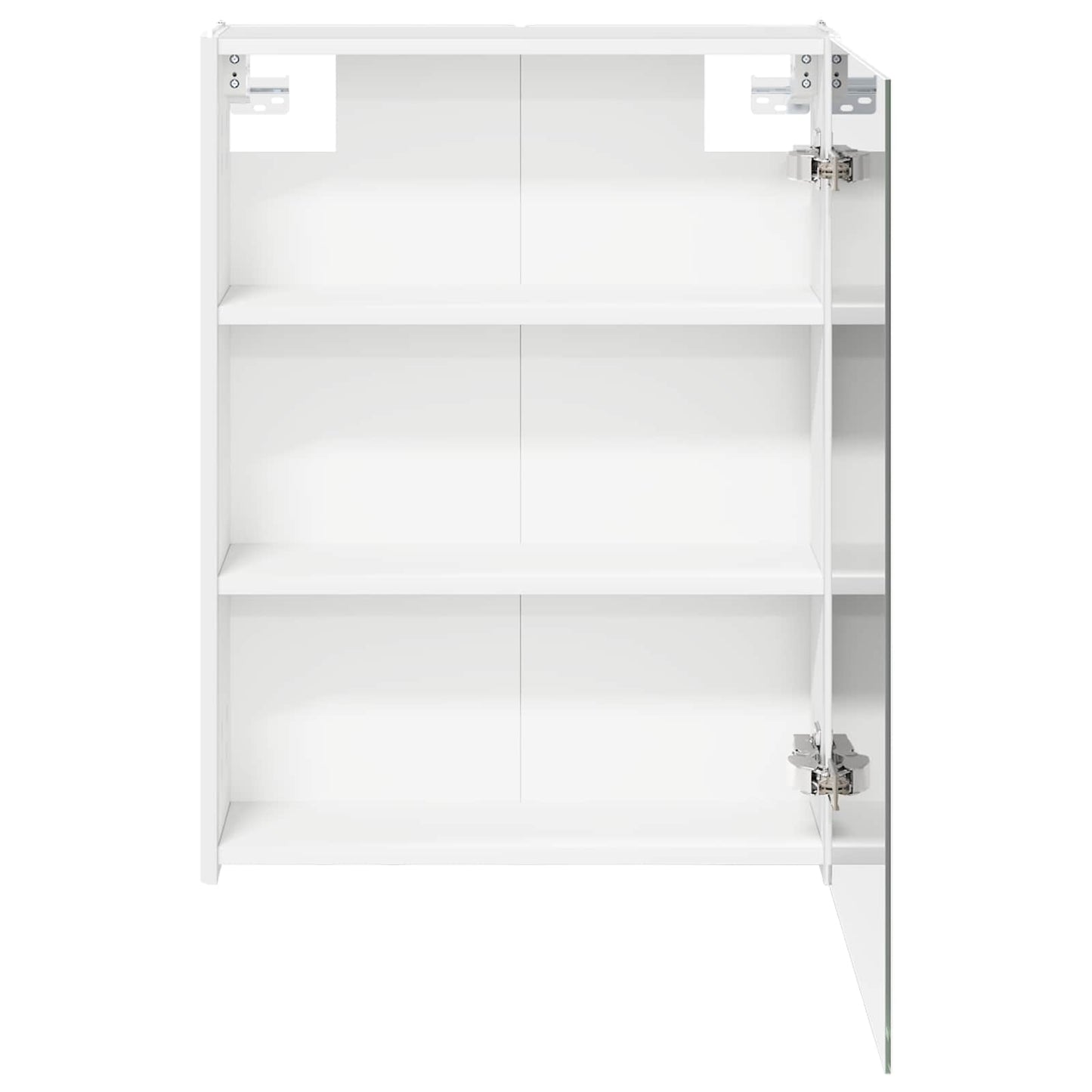 Badezimmerspiegelschrank Weiß 53,5 x 15,5 x 70 cm Holzwerkstoff