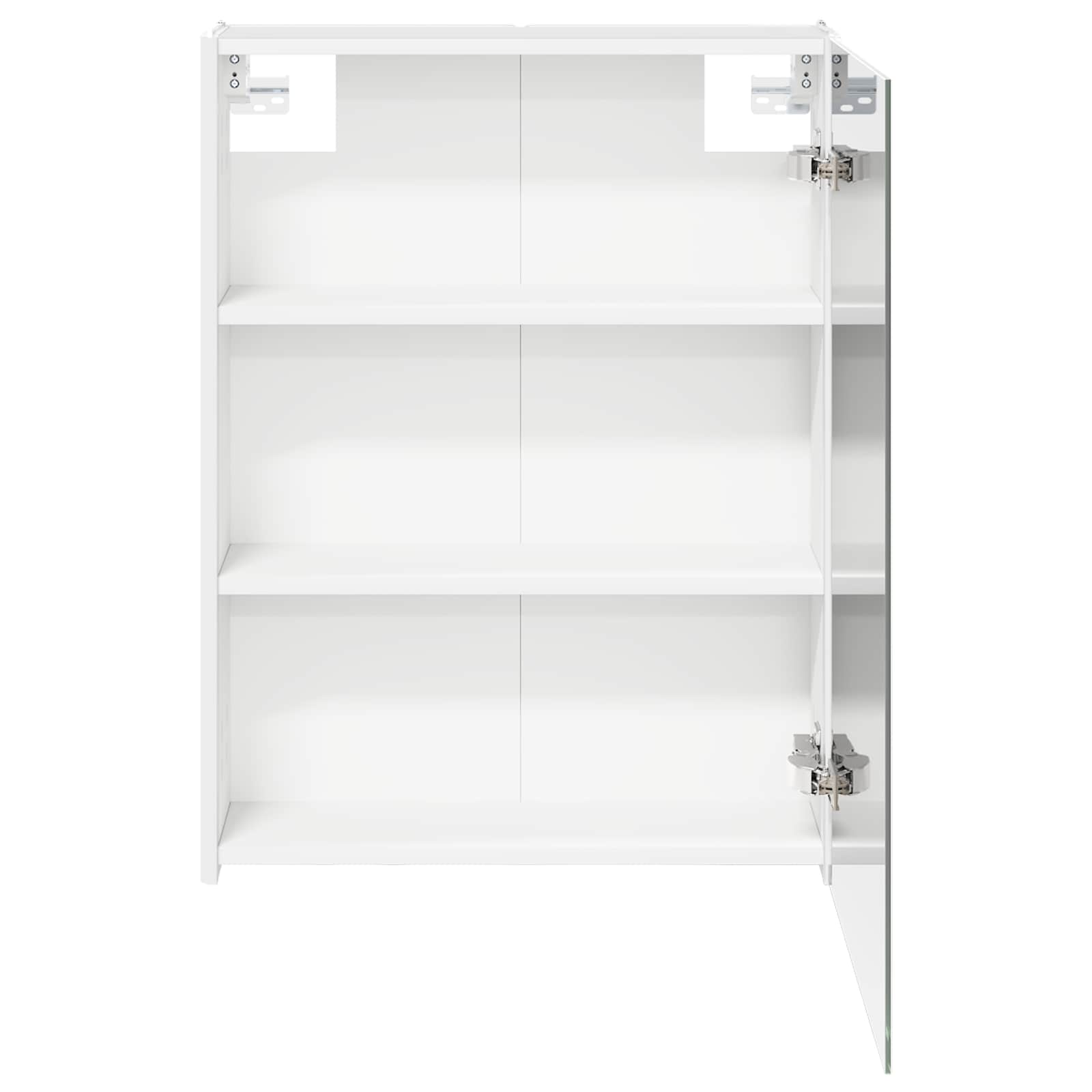 Badezimmerspiegelschrank Weiß 53,5 x 15,5 x 70 cm Holzwerkstoff