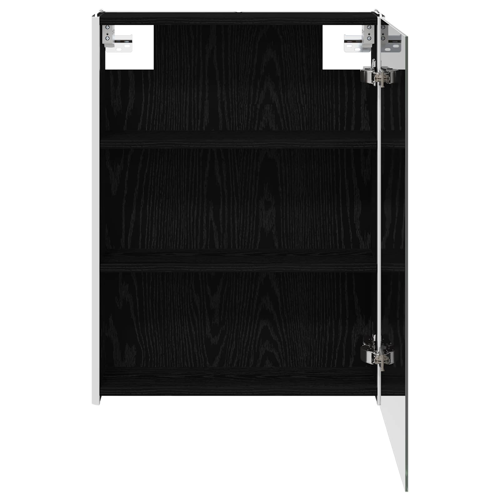 Badezimmerspiegelschrank Schwarz Eichen-Optik