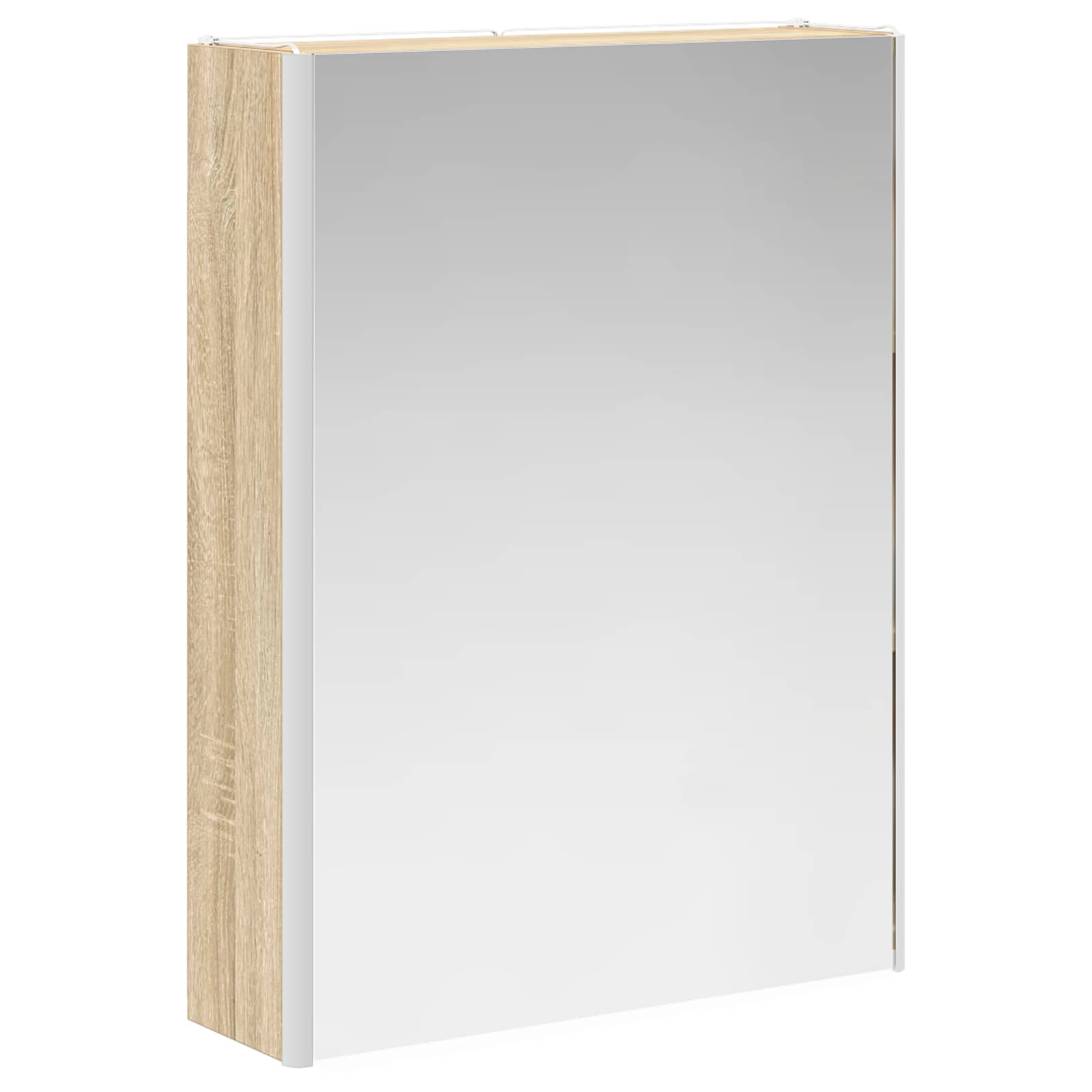 Badezimmerspiegelschrank Sonoma-Eiche 53,5 x 15,5 x 70 cm