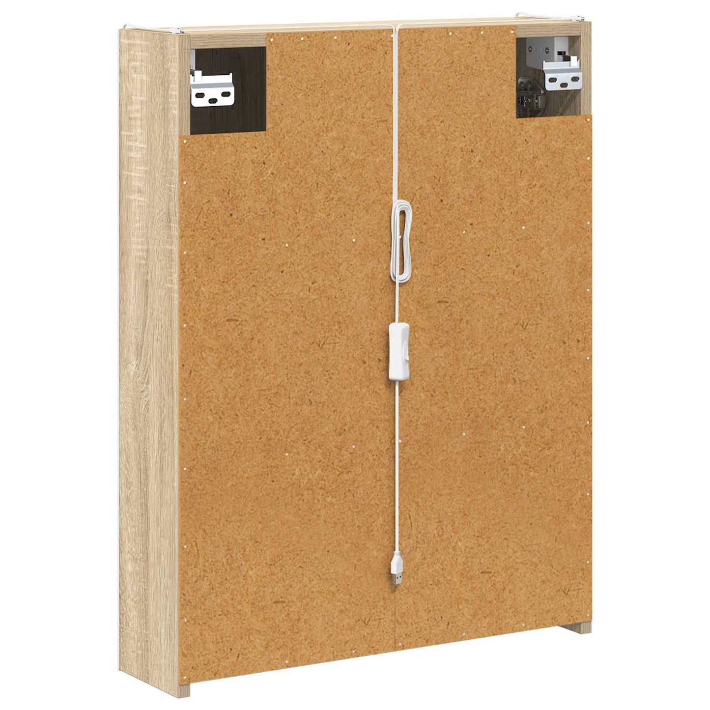 Badezimmerspiegelschrank Sonoma-Eiche 53,5 x 15,5 x 70 cm