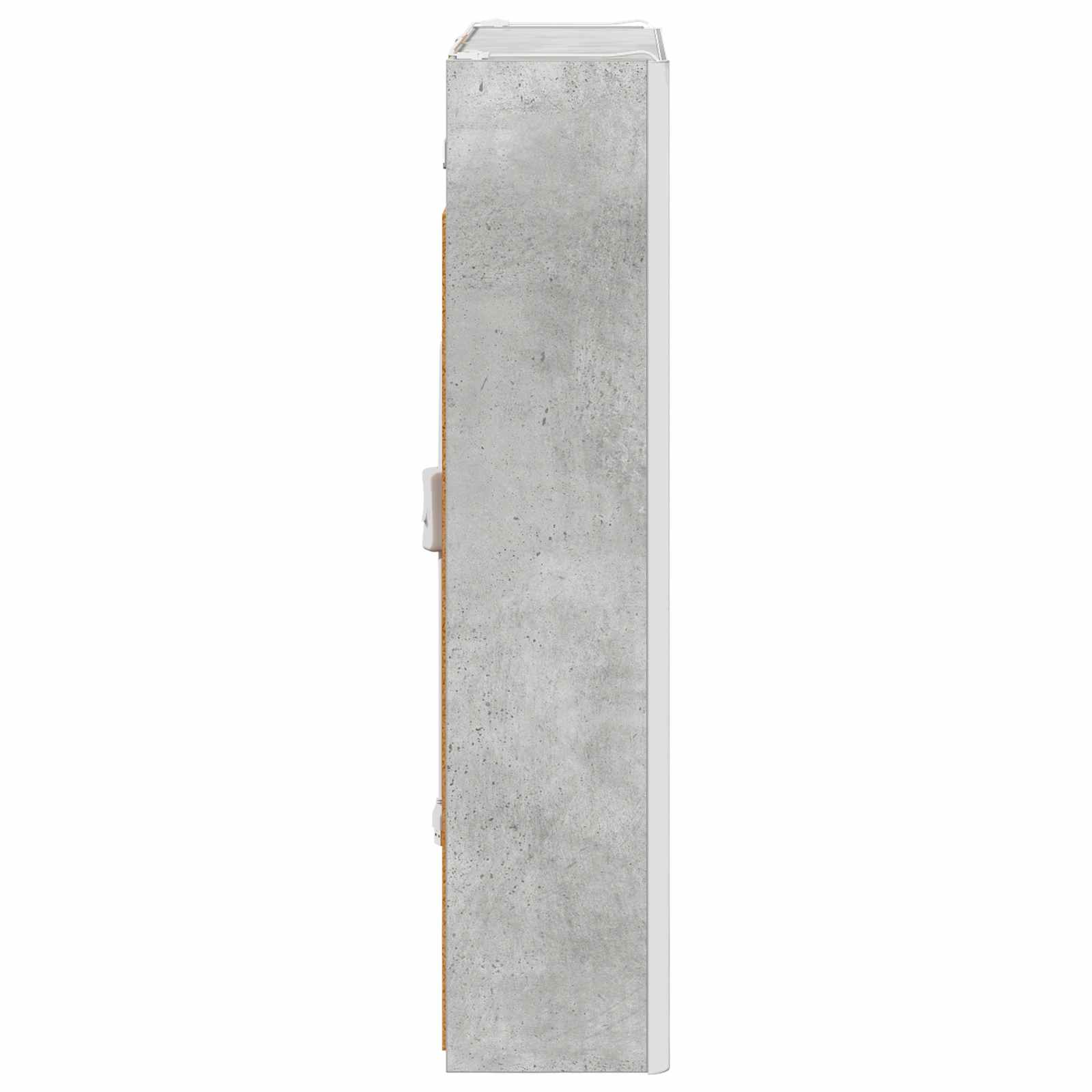 Badezimmerspiegelschrank Beton Grau 53,5 x 15,5 x 70 cm