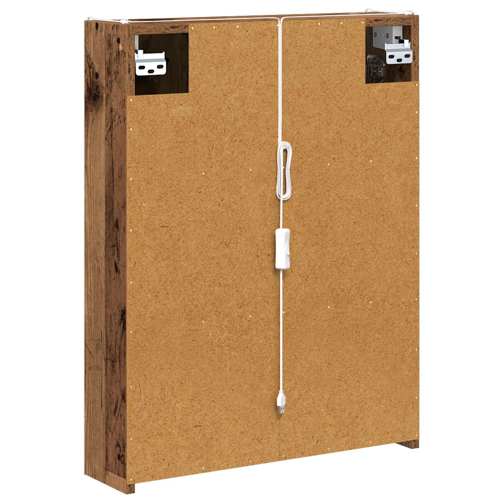 Badezimmerspiegelschrank Altholz 53,5 x 15,5 x 70 cm