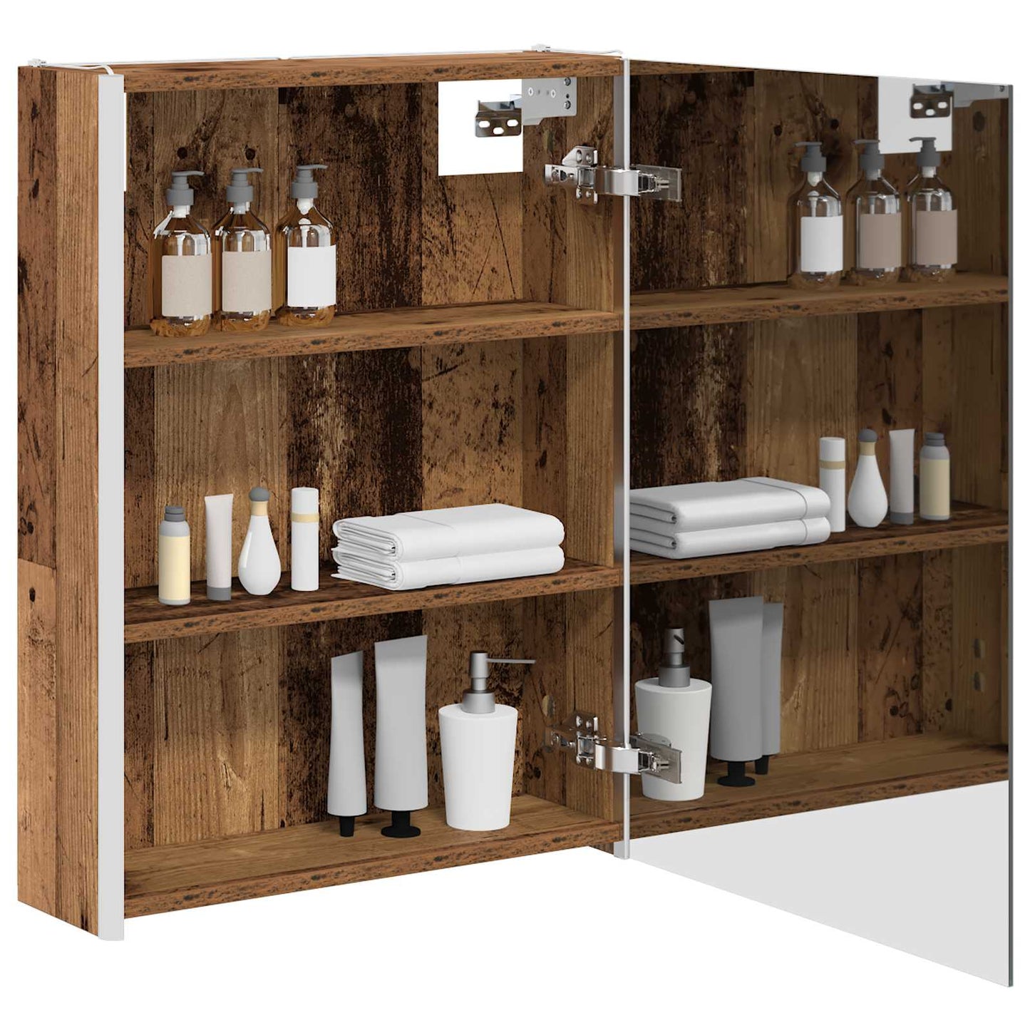 Badezimmerspiegelschrank Altholz 53,5 x 15,5 x 70 cm