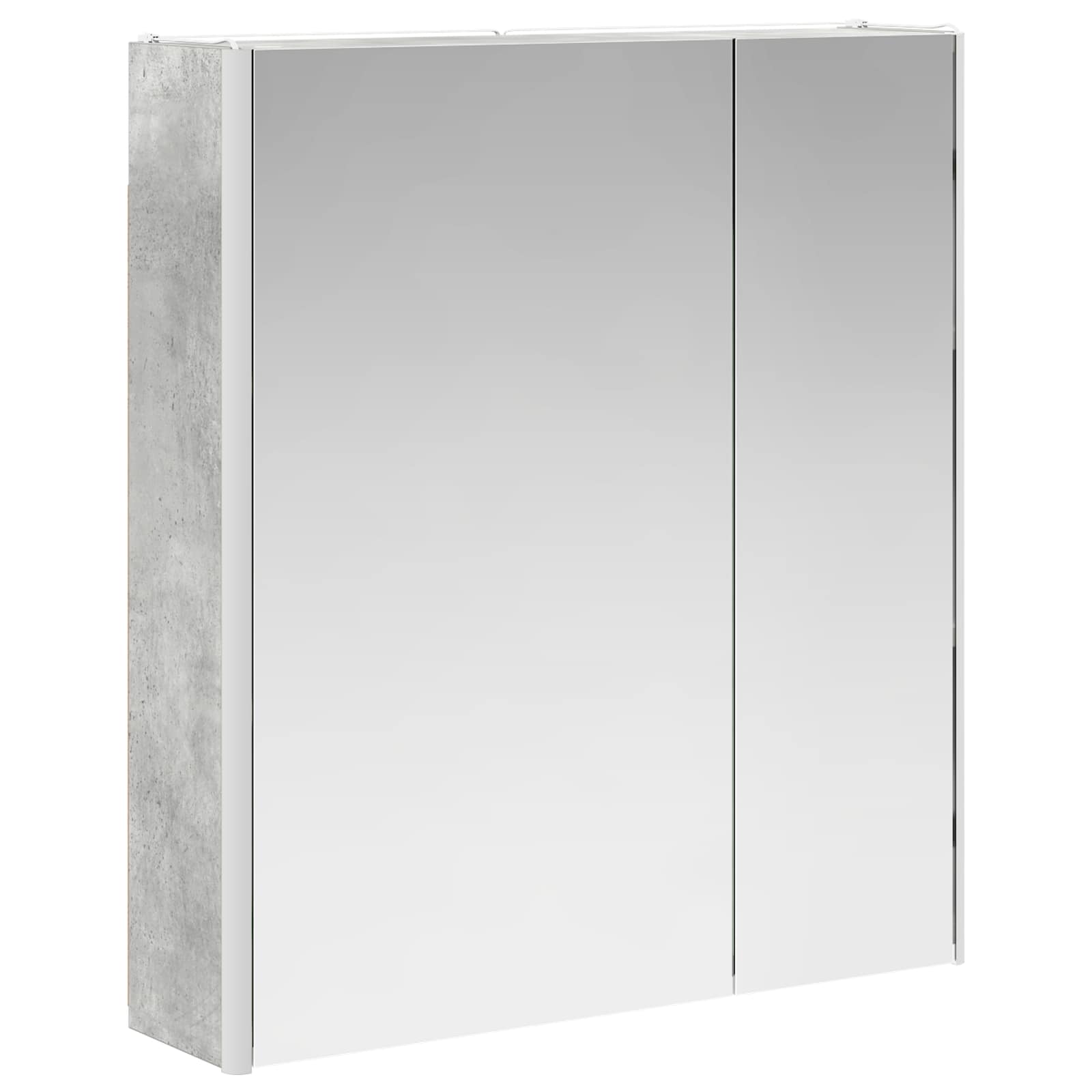 Badezimmerspiegelschrank Beton Grau 63,5 x 15,5 x 70 cm