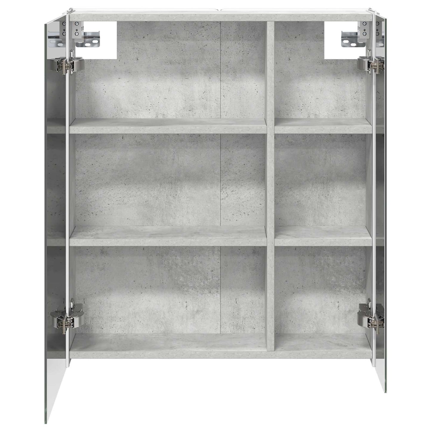 Badezimmerspiegelschrank Beton Grau 63,5 x 15,5 x 70 cm