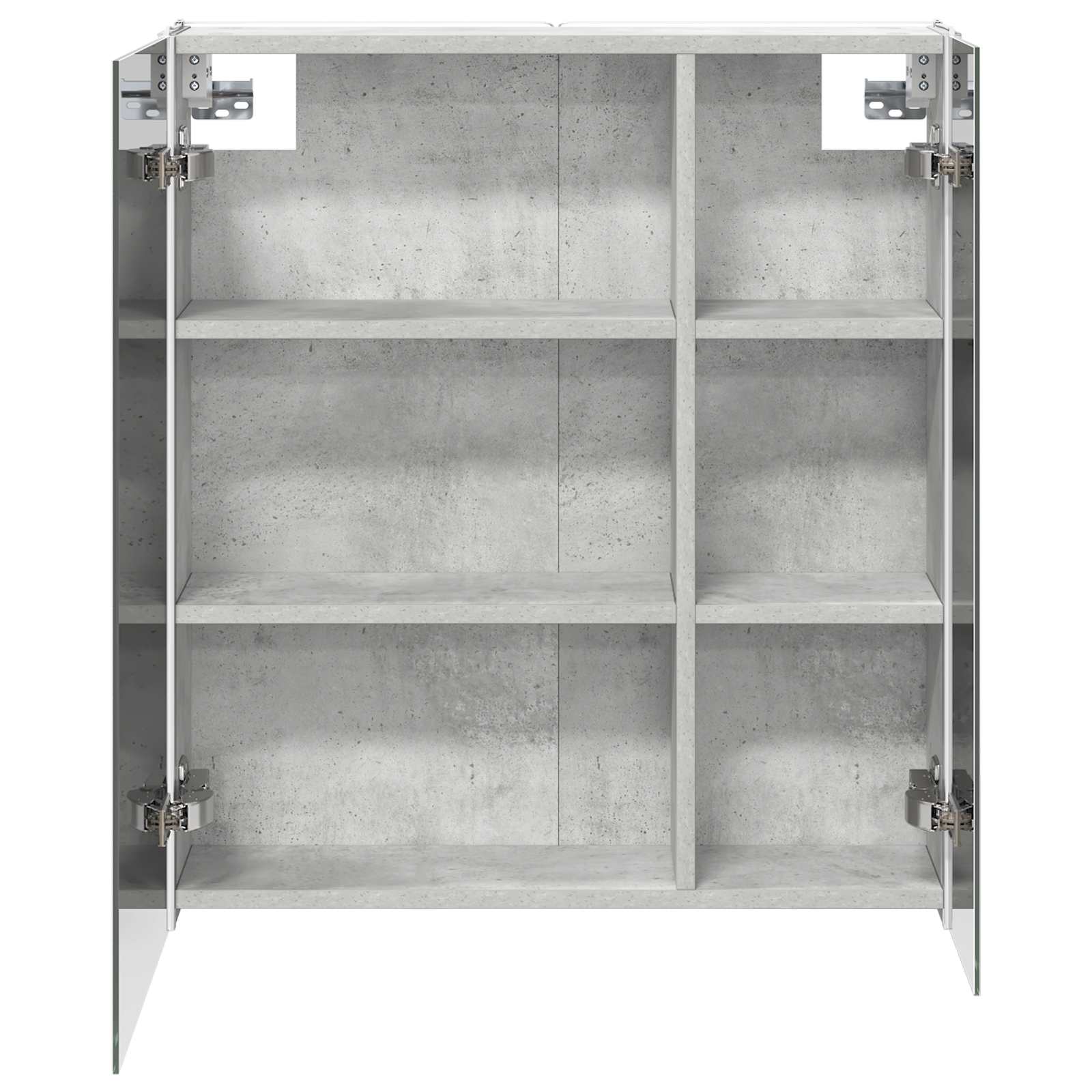 Badezimmerspiegelschrank Beton Grau 63,5 x 15,5 x 70 cm