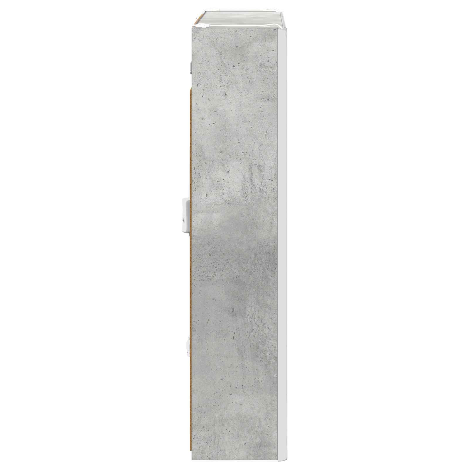 Badezimmerspiegelschrank Beton Grau 63,5 x 15,5 x 70 cm