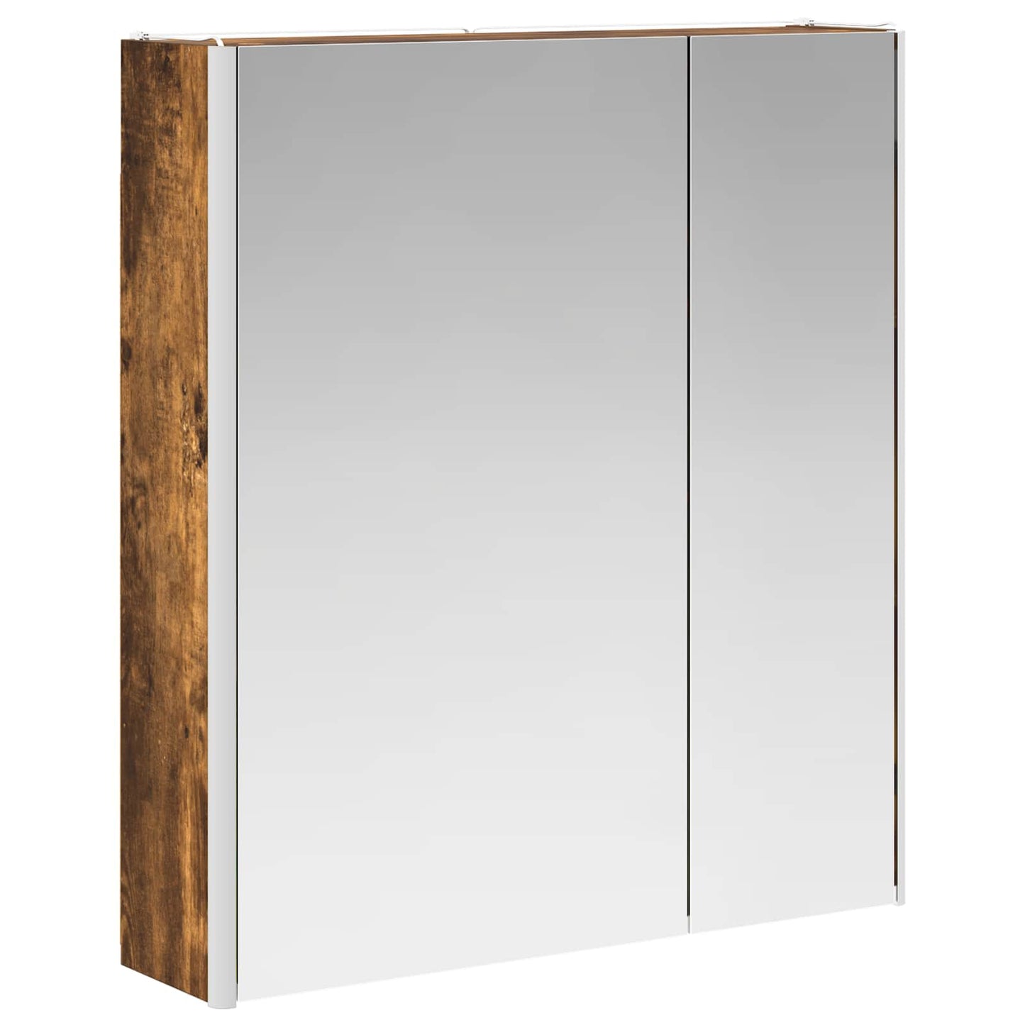Badezimmerspiegelschrank Geräucherte Eiche 63,5 x 15,5 x 70 cm