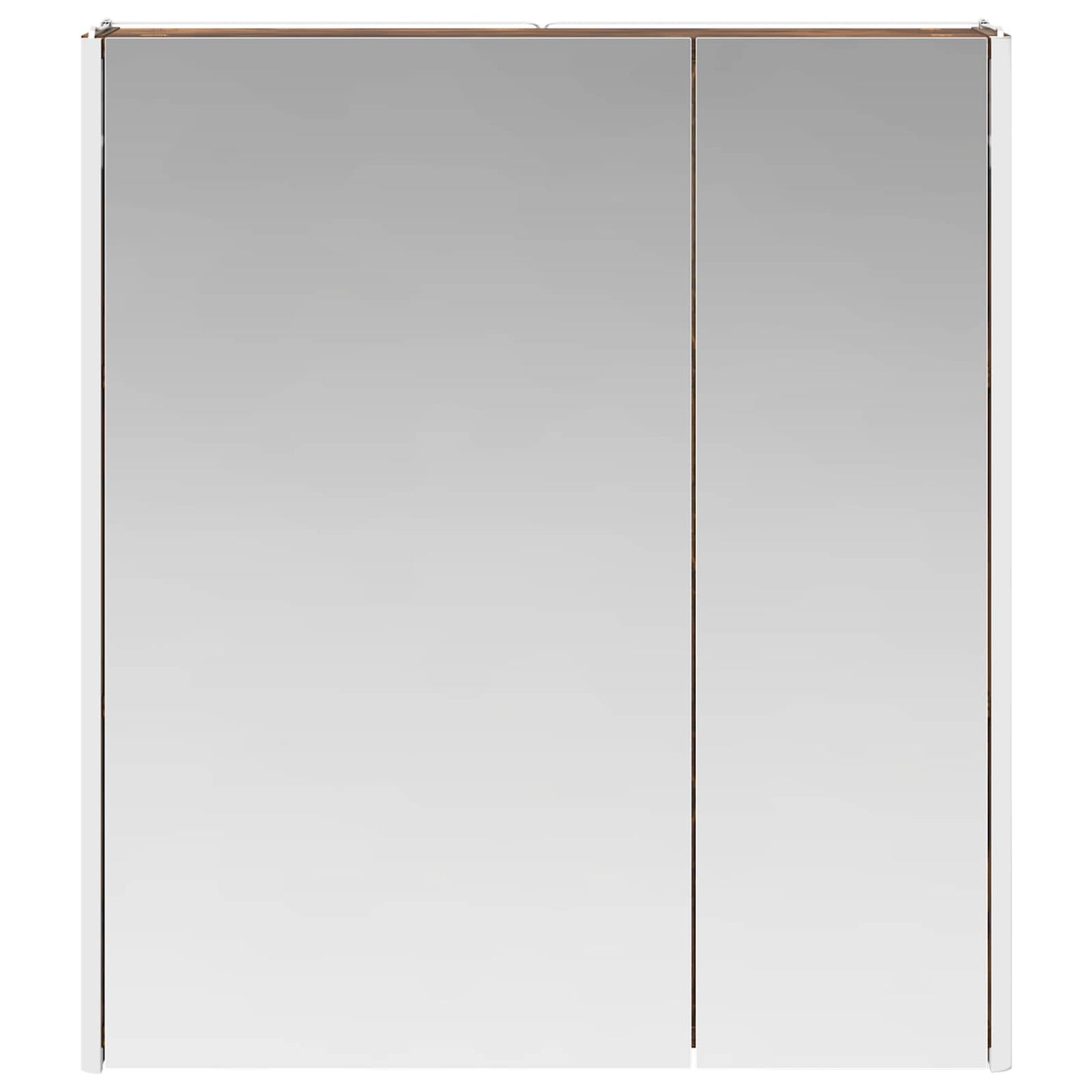 Badezimmerspiegelschrank Geräucherte Eiche 63,5 x 15,5 x 70 cm